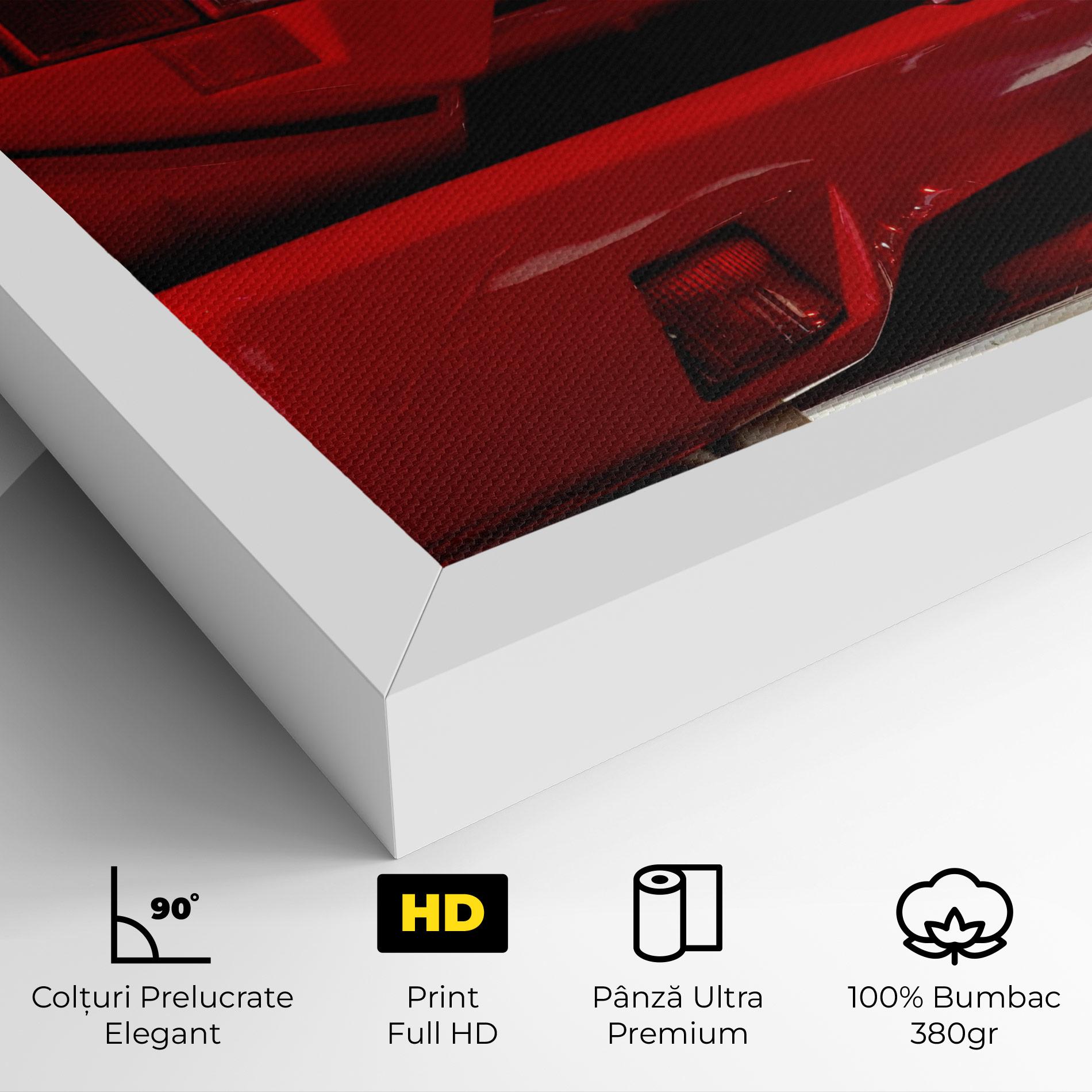 Tablou Canvas Red Rear Countach mockup 4