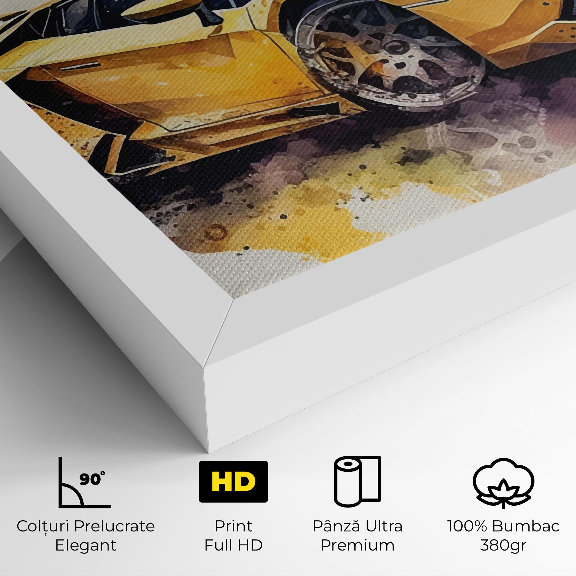 Tablou Canvas Watercolor Sport Car mockup 4