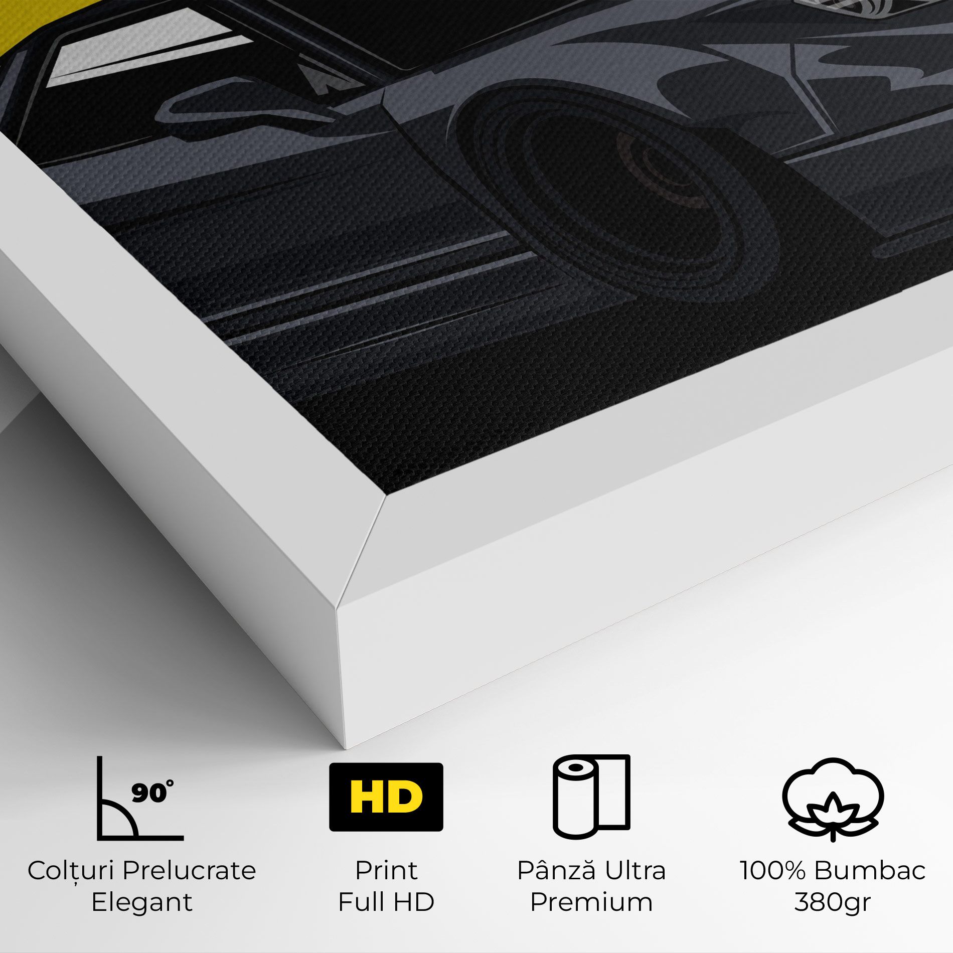 Yellow Sun Car mockup 4