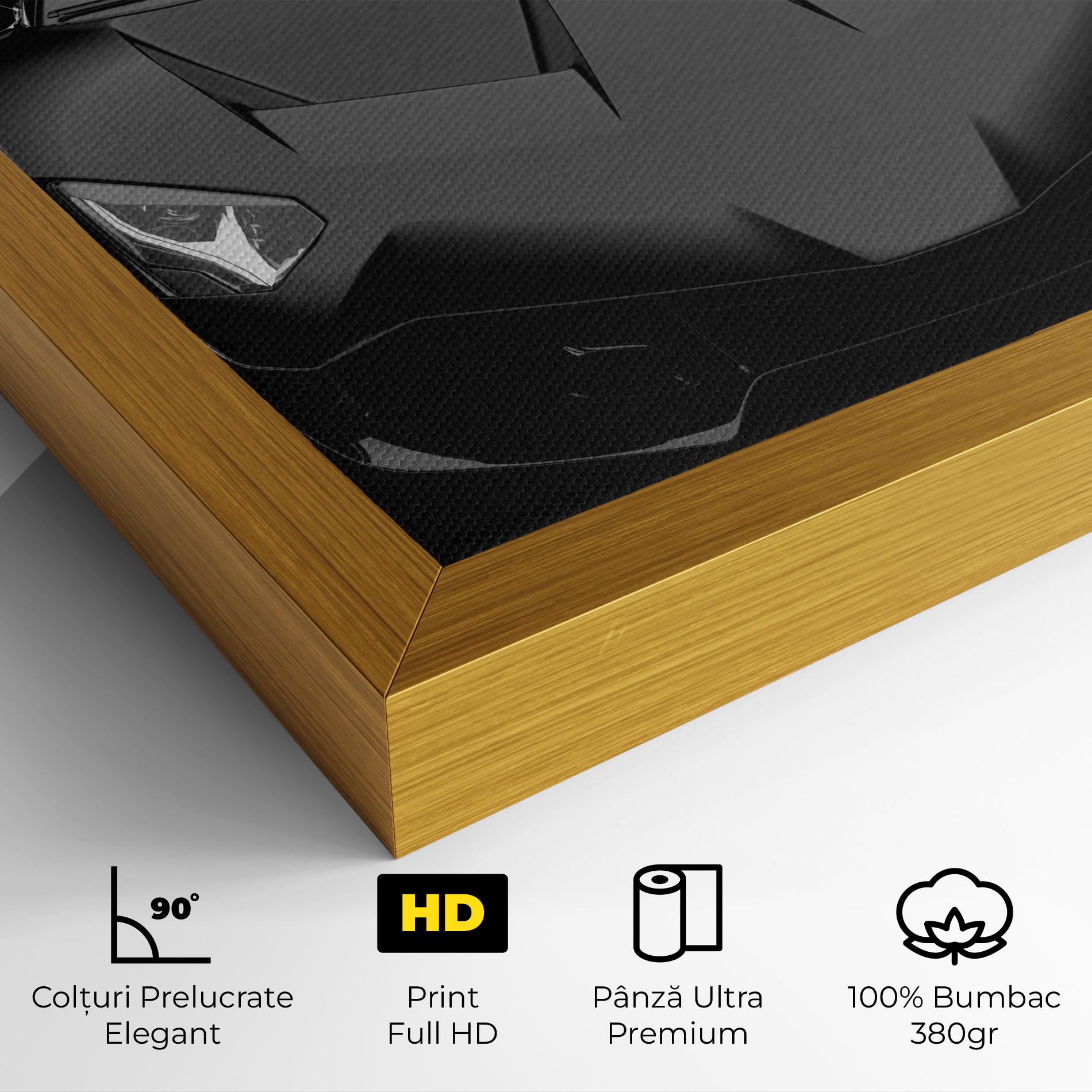 Tablou Canvas Black Matte Lambo mockup 4