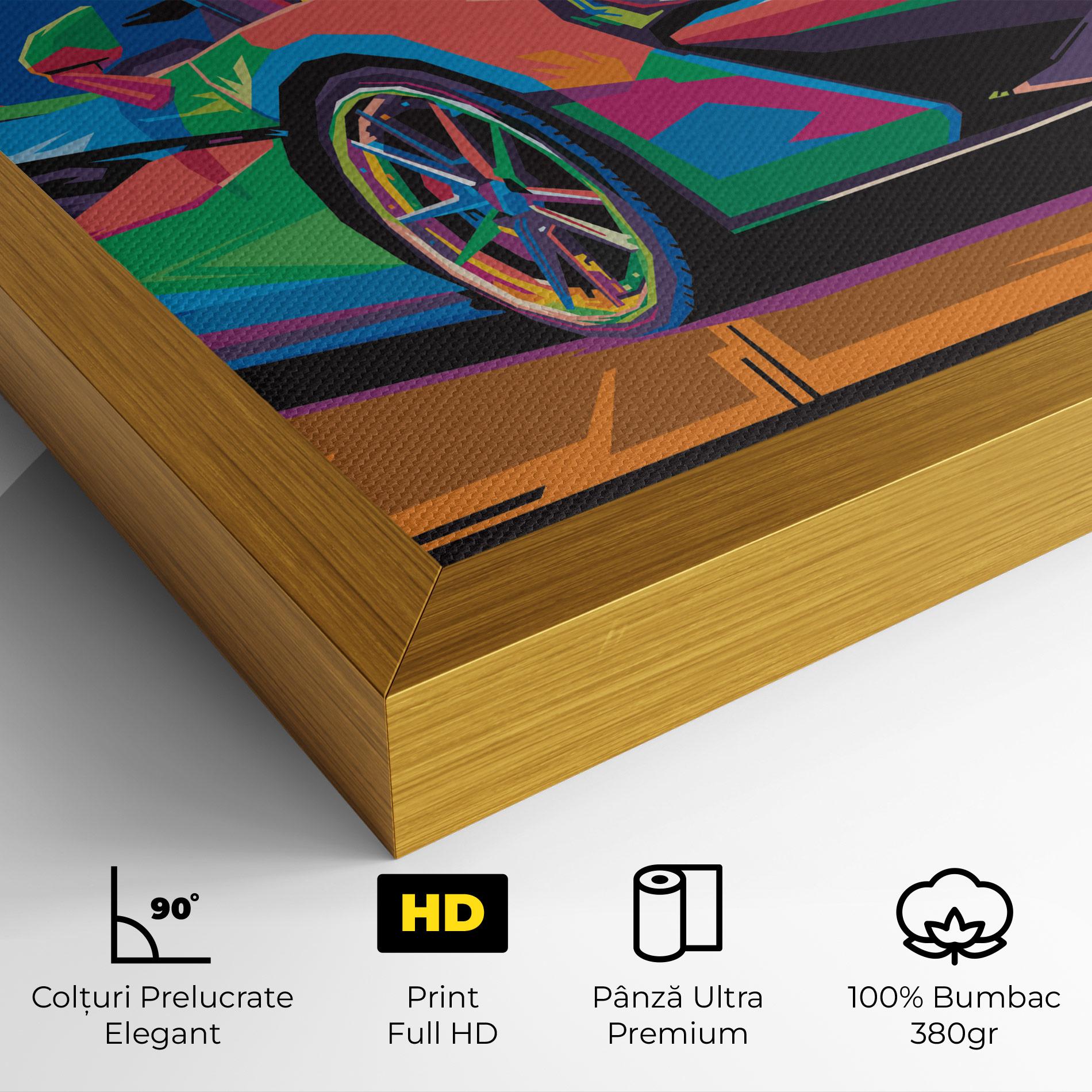 Tablou Canvas Colorful Sport Car mockup 4