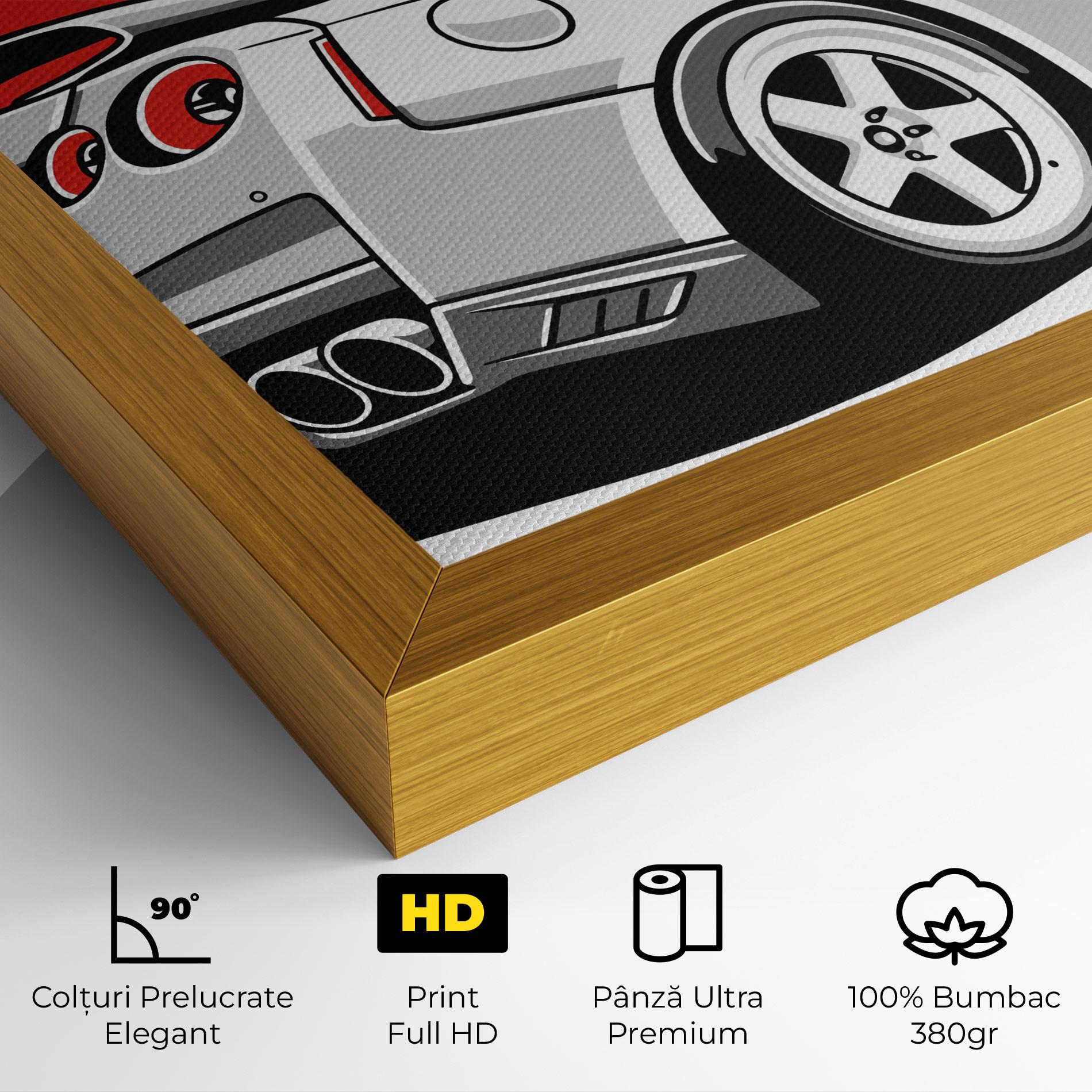 Tablou Canvas Grey Gtr Car mockup 4