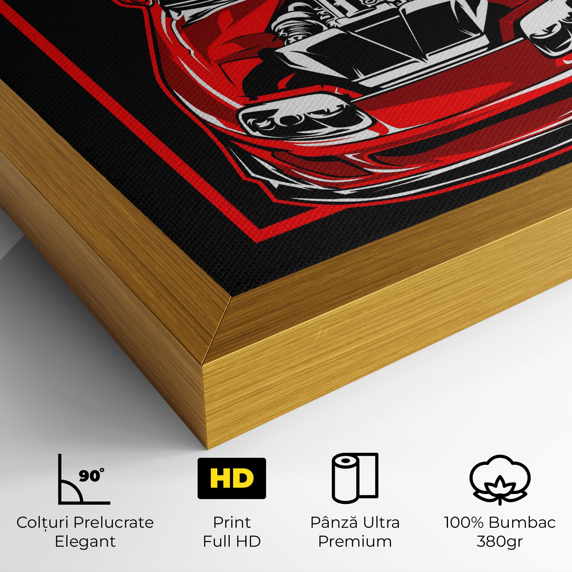 Tablou Canvas Japanese Red Car mockup 4