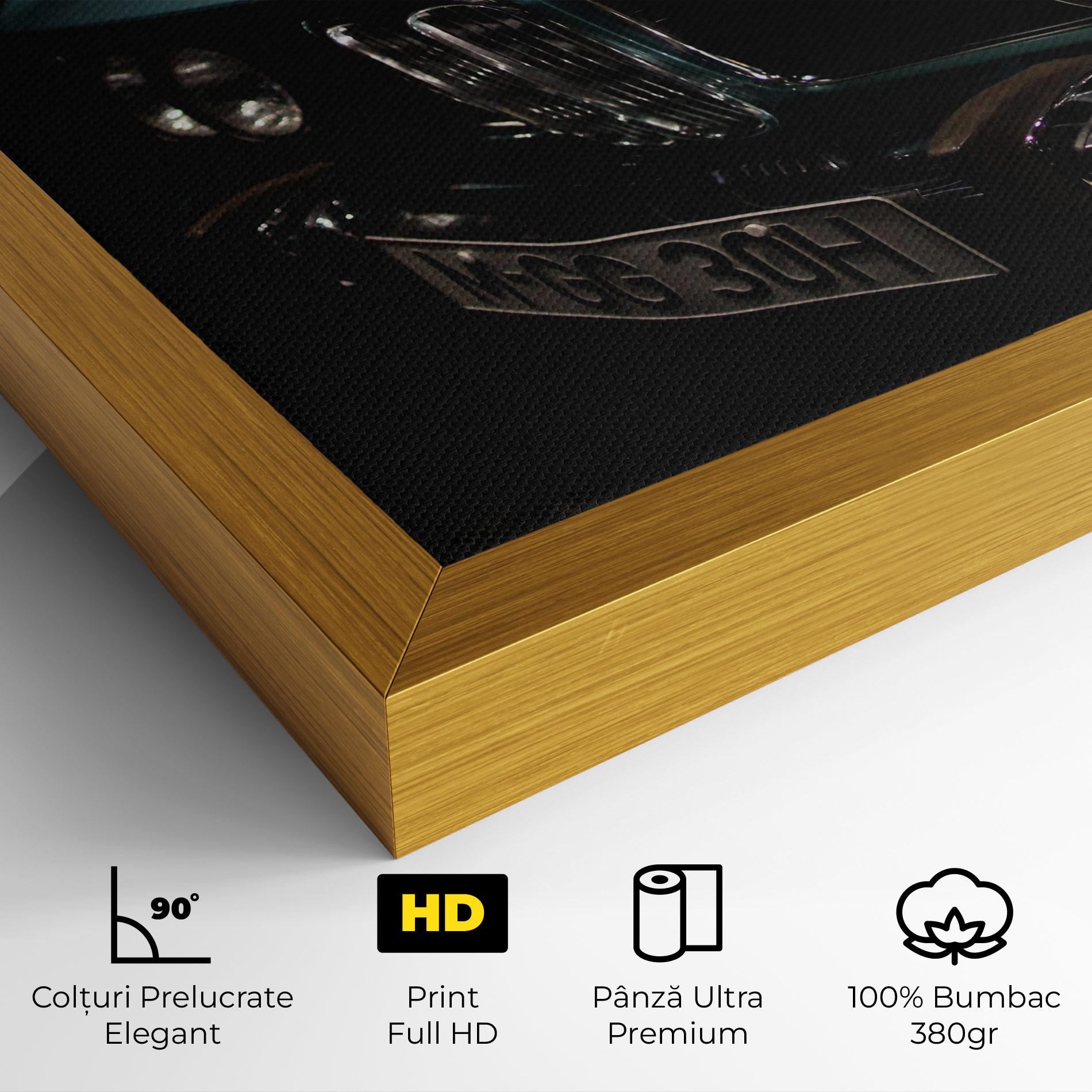 Tablou Canvas Old Bmw Headlight mockup 4