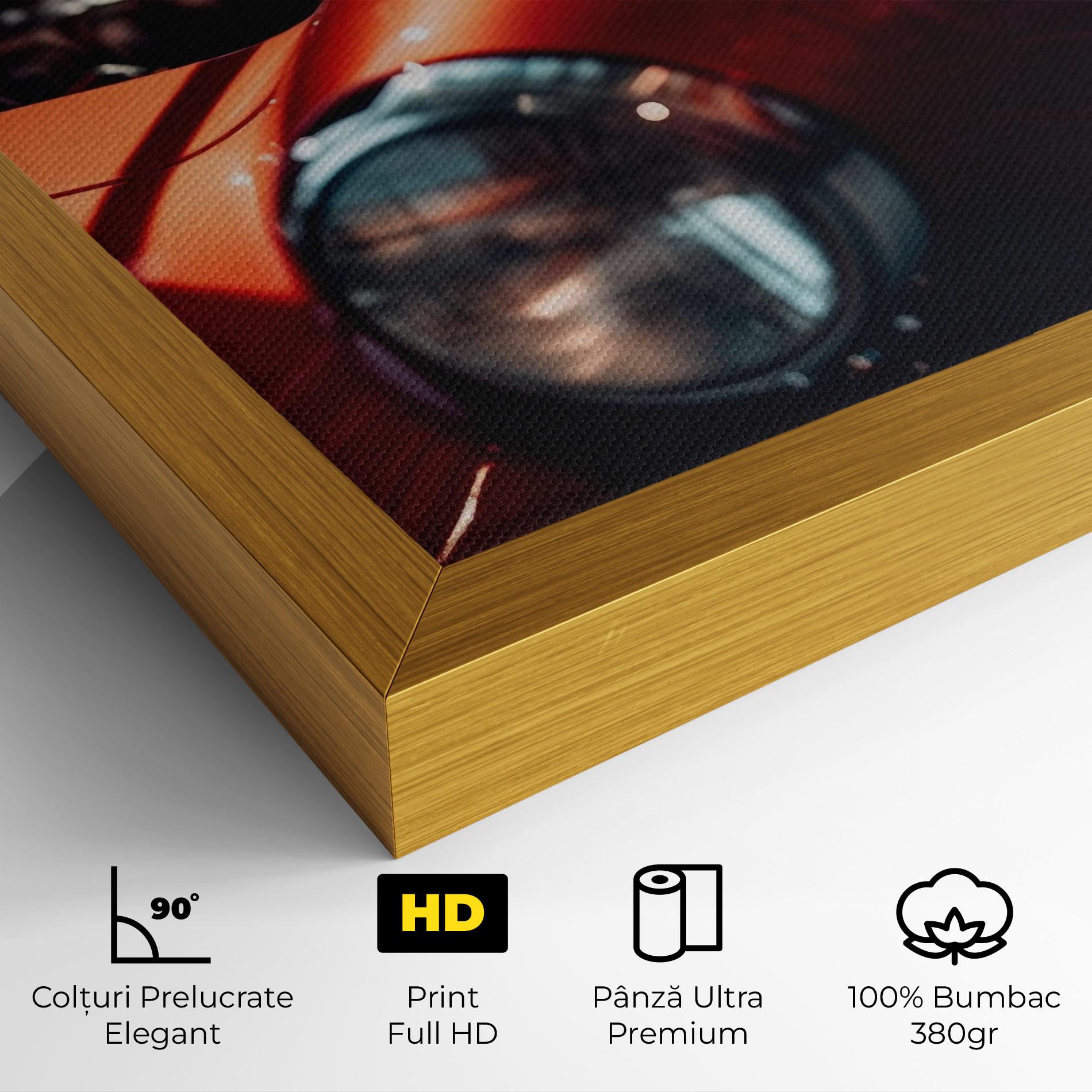 Tablou Canvas Old Vintage Red Car mockup 4