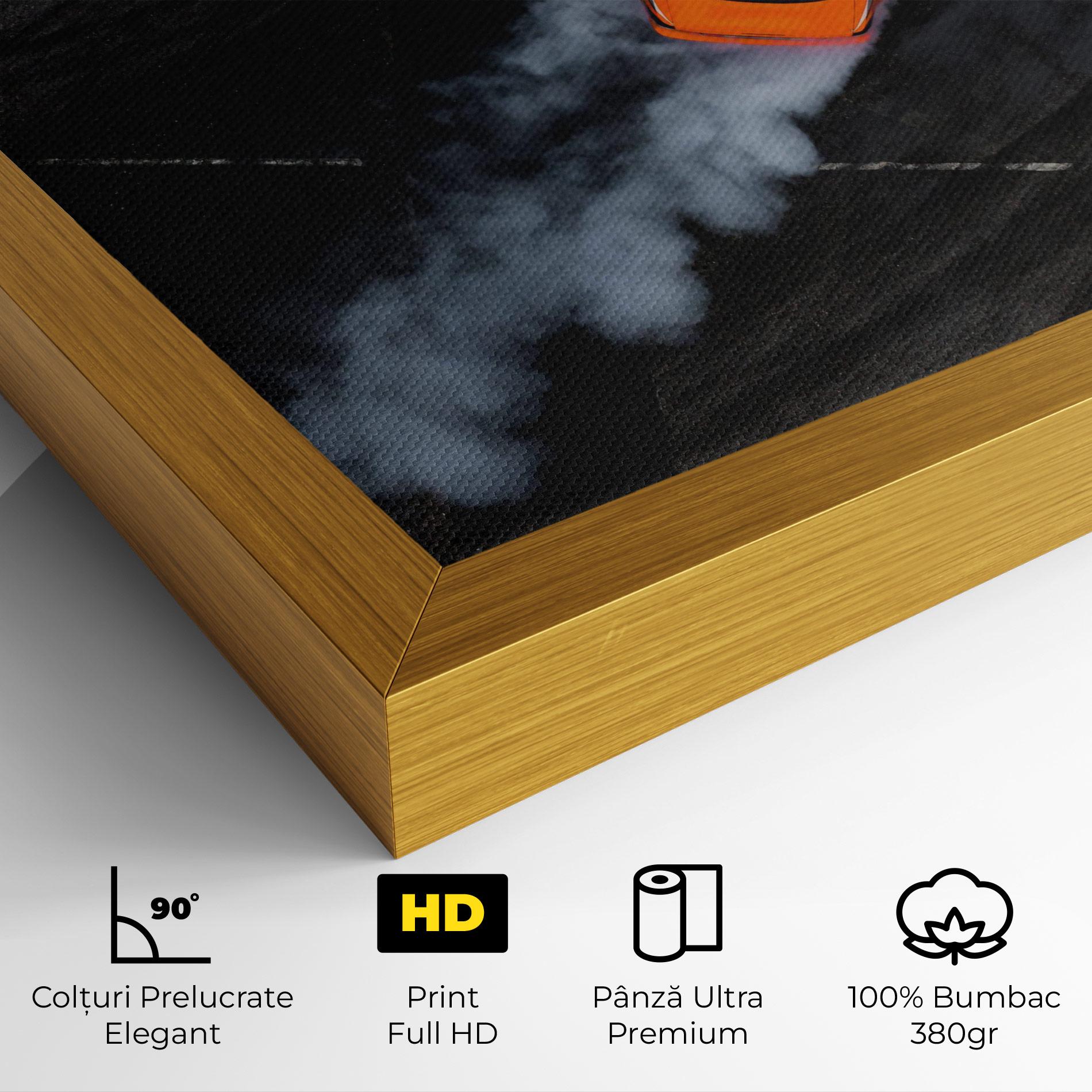 Tablou Canvas Orange Proche Drifting mockup 4