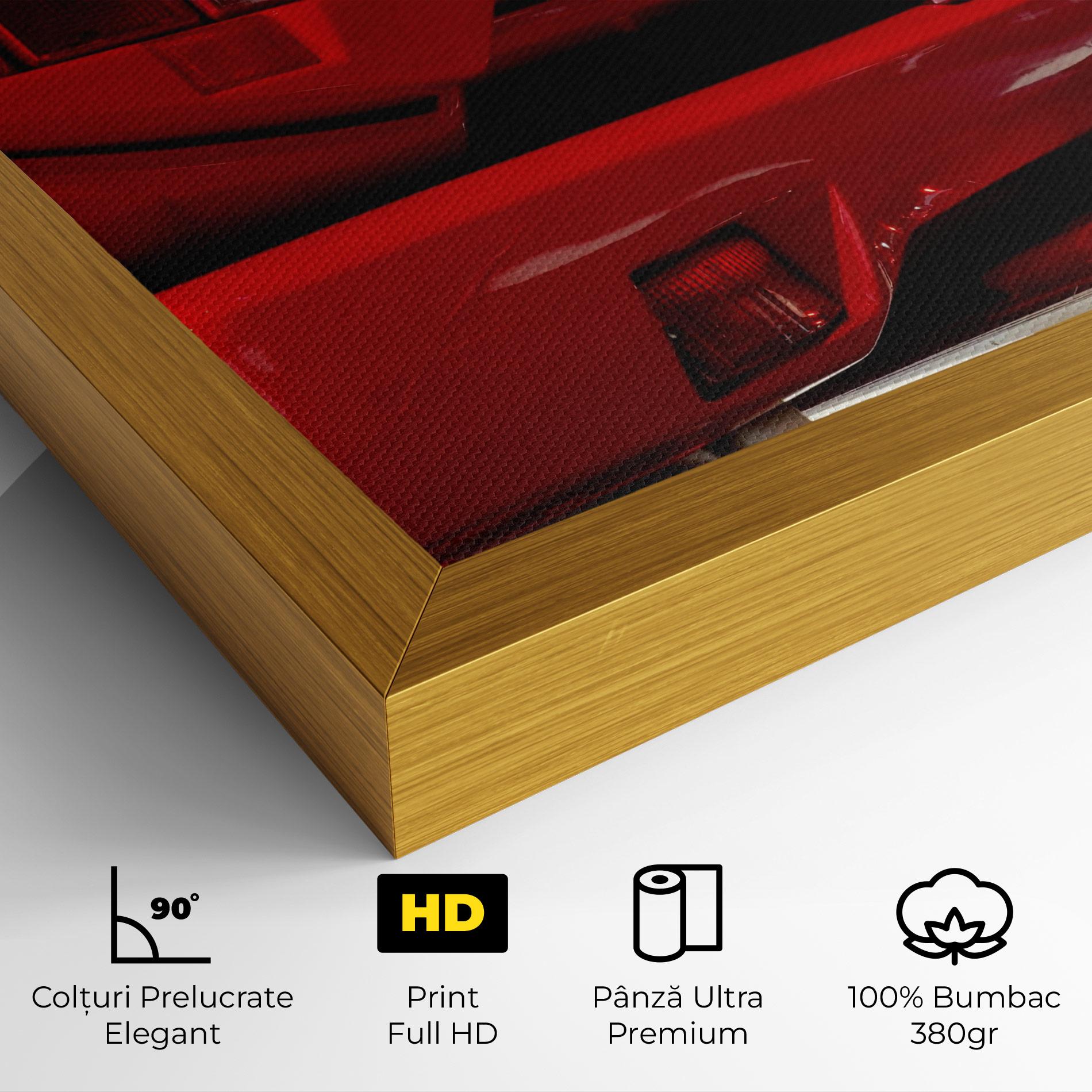 Tablou Canvas Red Rear Countach mockup 4