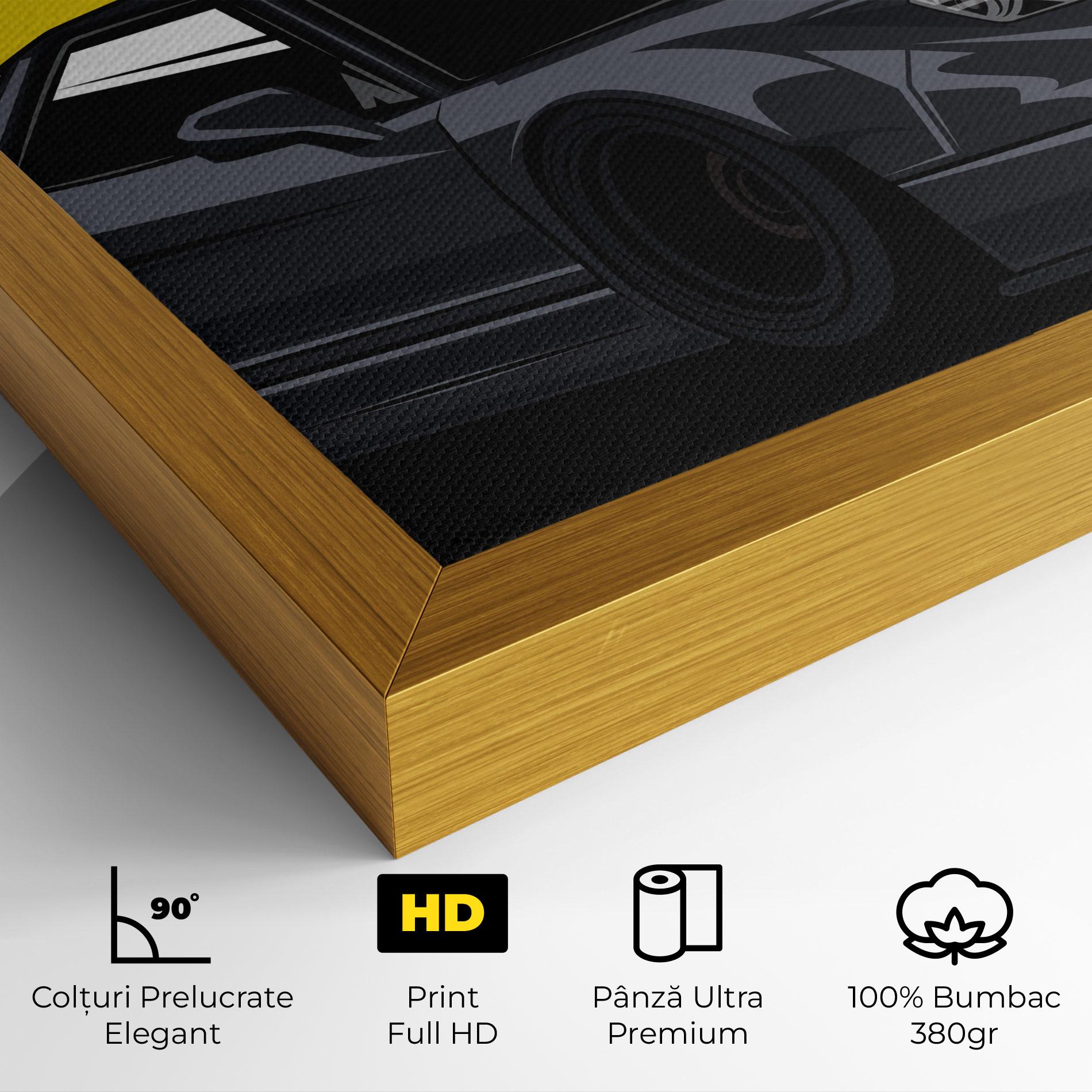 Tablou Canvas Yellow Sun Car mockup 4