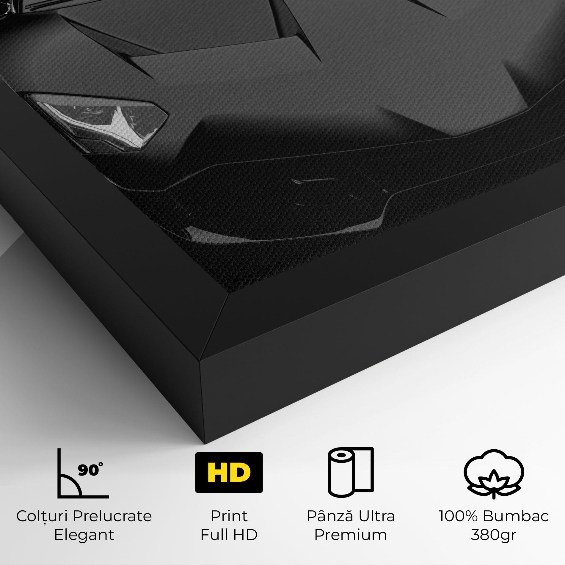Tablou Canvas Black Matte Lambo mockup 4
