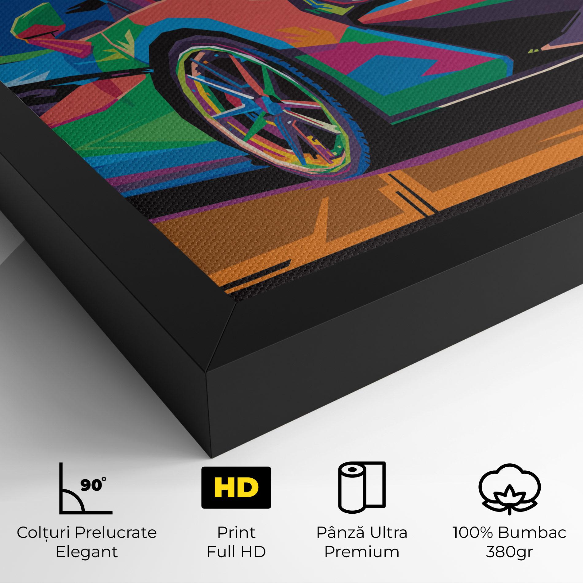 Tablou Canvas Colorful Sport Car mockup 4