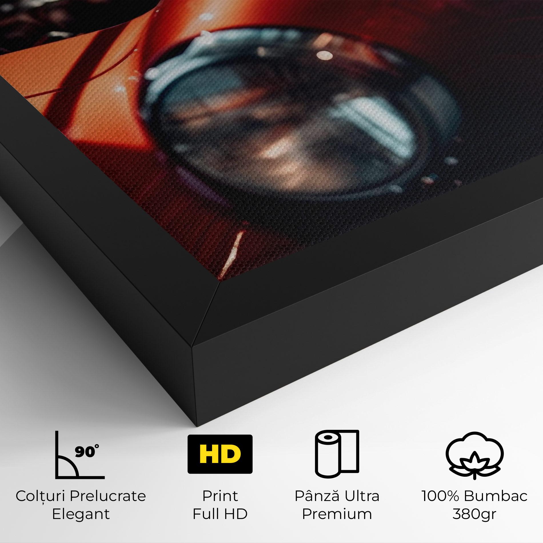 Tablou Canvas Old Vintage Red Car mockup 4