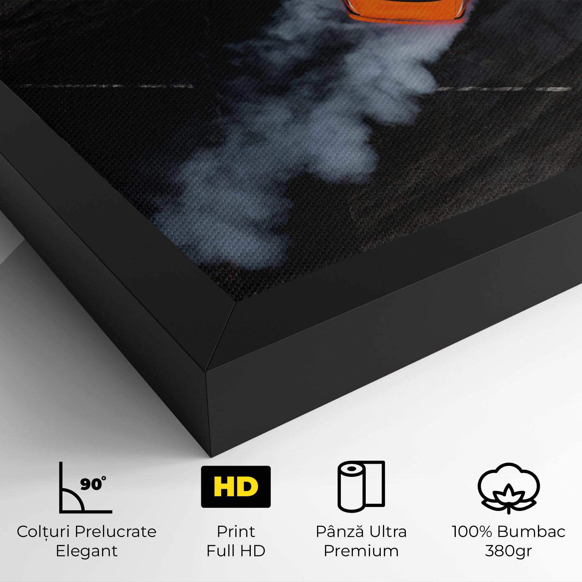 Tablou Canvas Orange Proche Drifting mockup 4