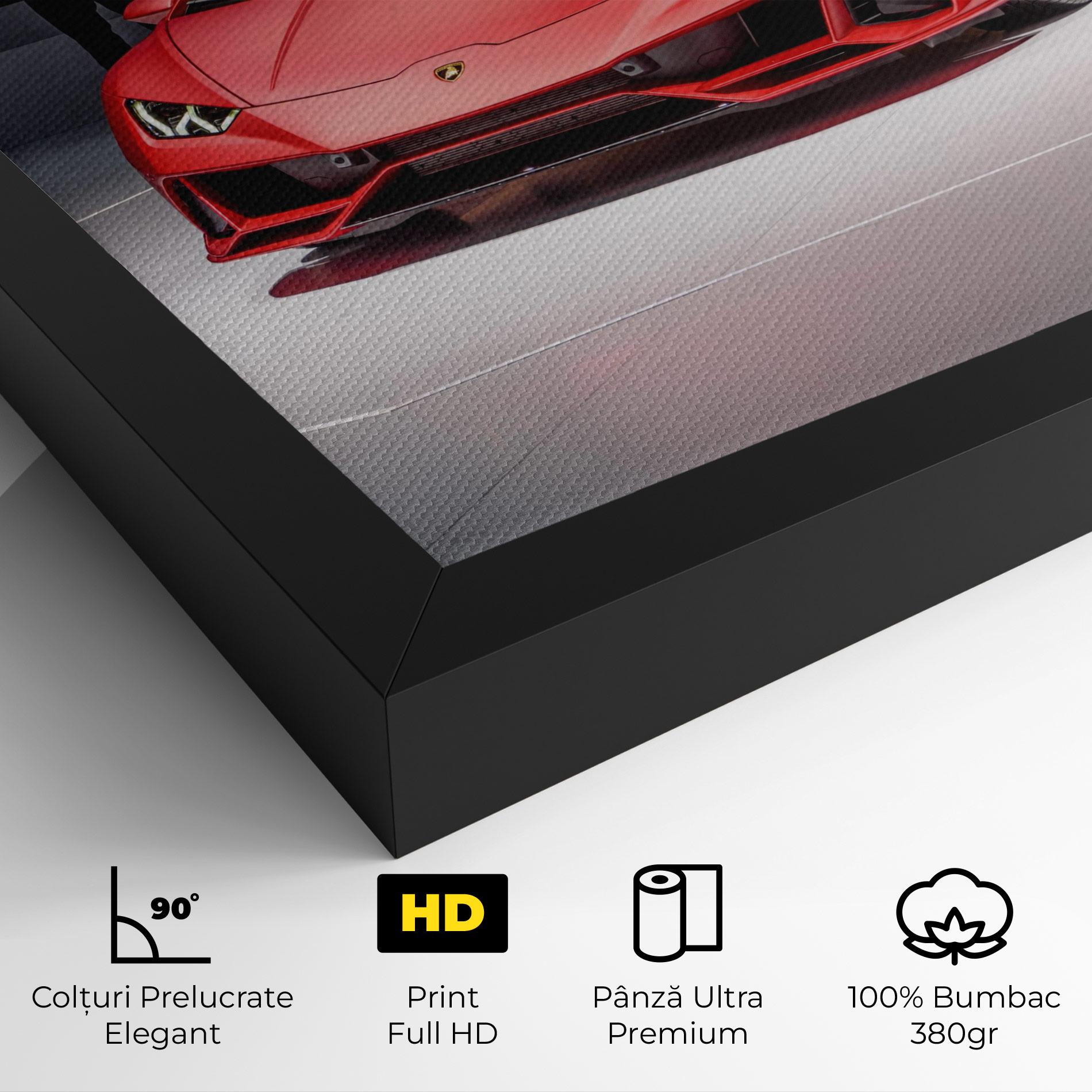 Tablou Canvas Red Lambo Front mockup 4