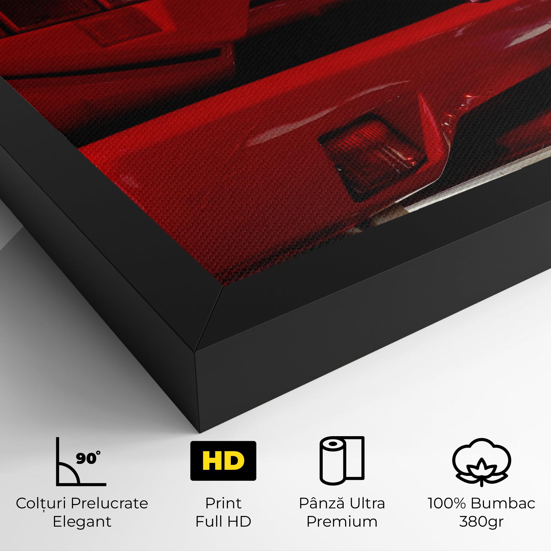 Tablou Canvas Red Rear Countach mockup 4
