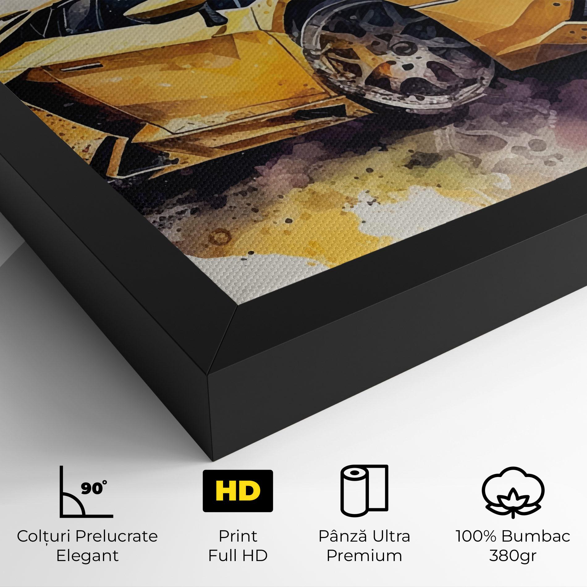 Tablou Canvas Watercolor Sport Car mockup 4