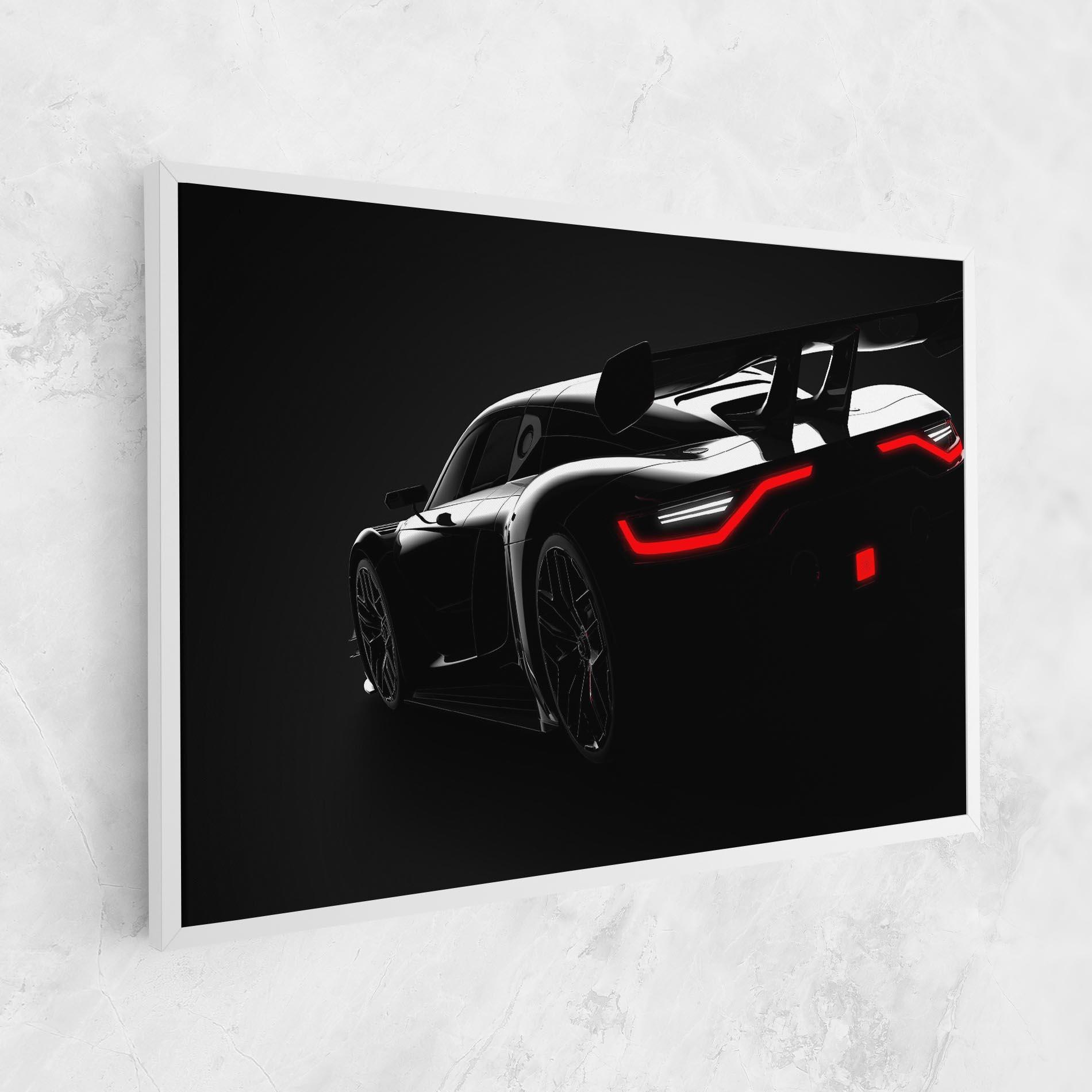 Tablou Canvas Black Hypercar Car mockup 1