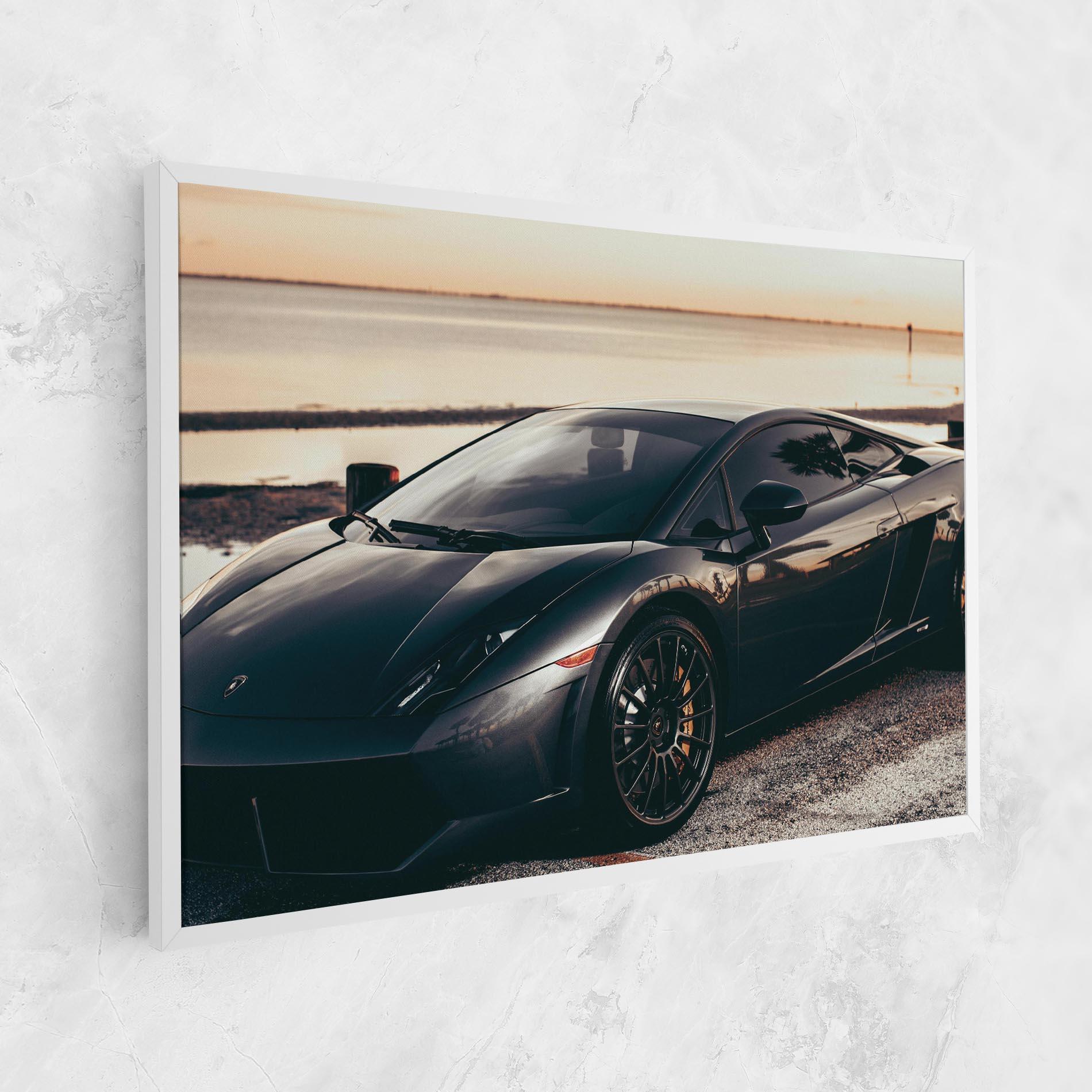 Tablou Canvas Black Lambo Sea mockup 1