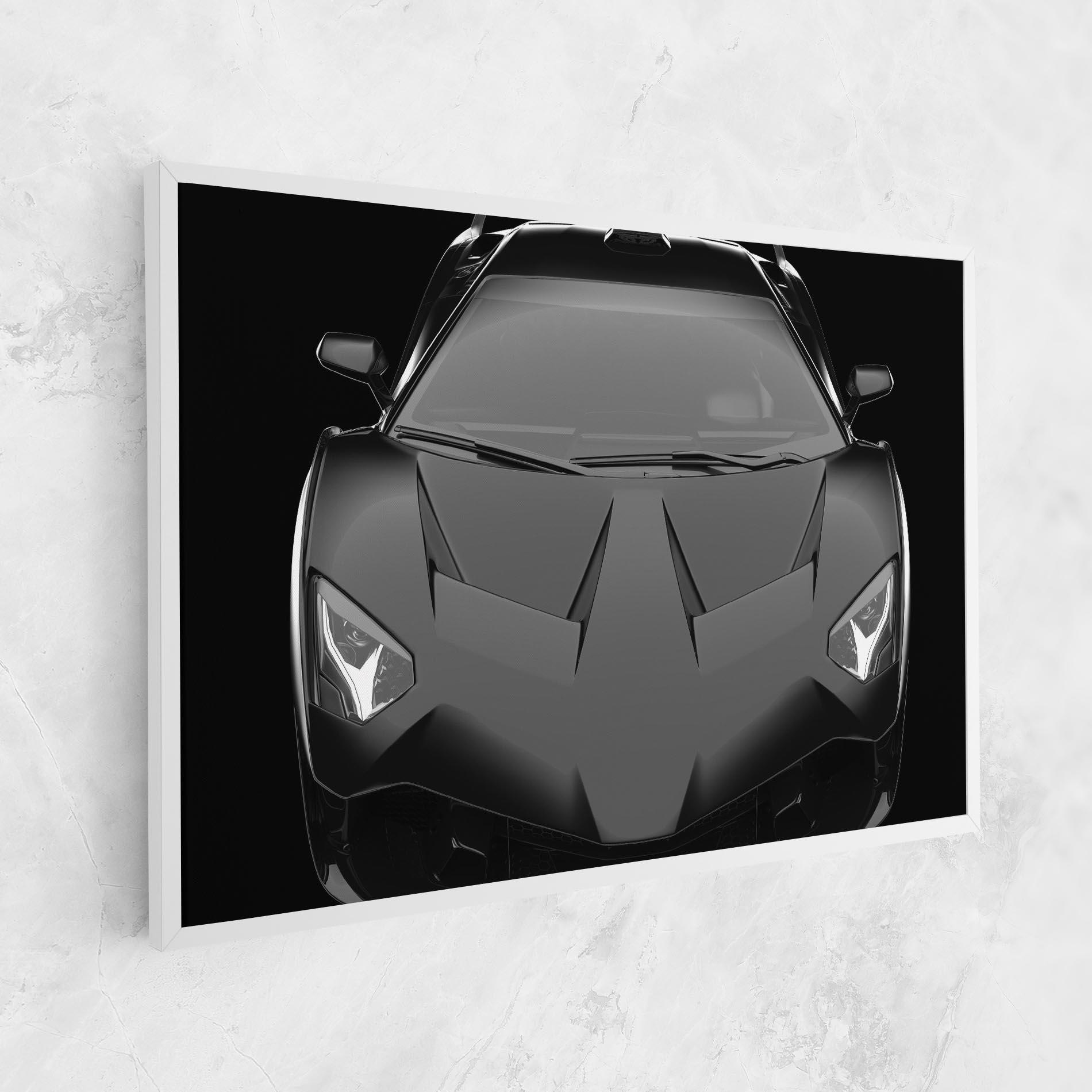 Tablou Canvas Black Matte Lambo mockup 1