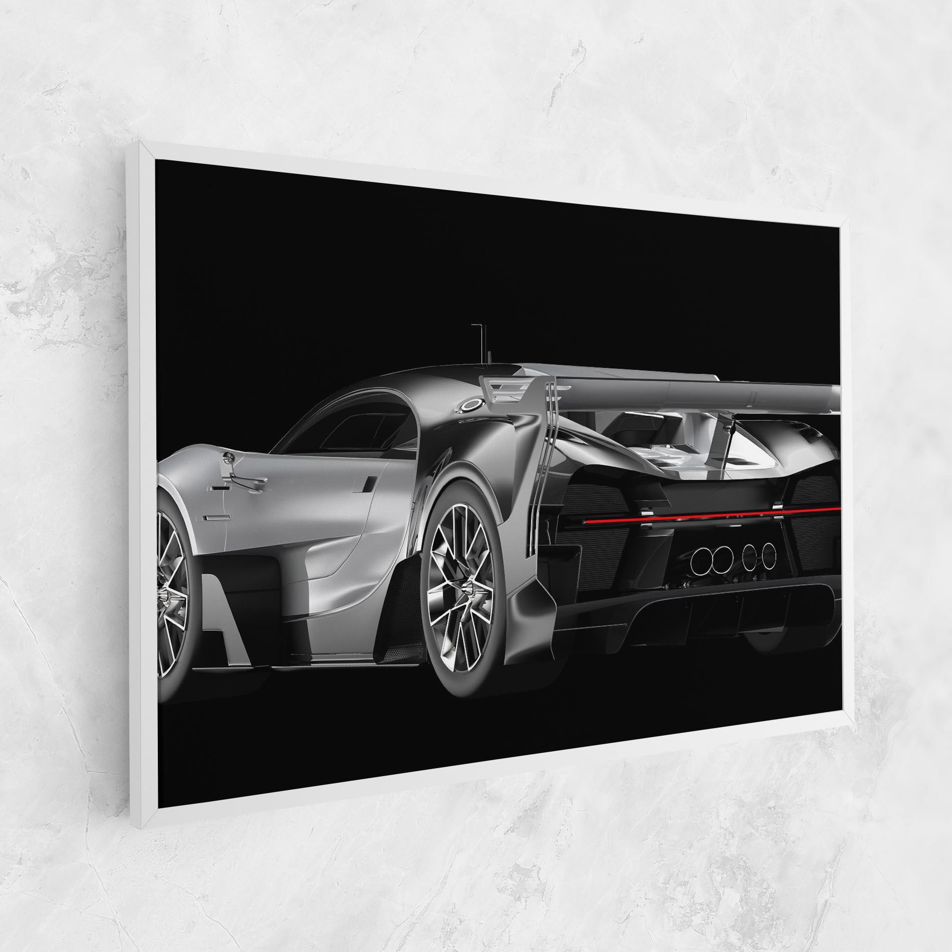 Tablou Canvas Black Rear Hypercar mockup 1