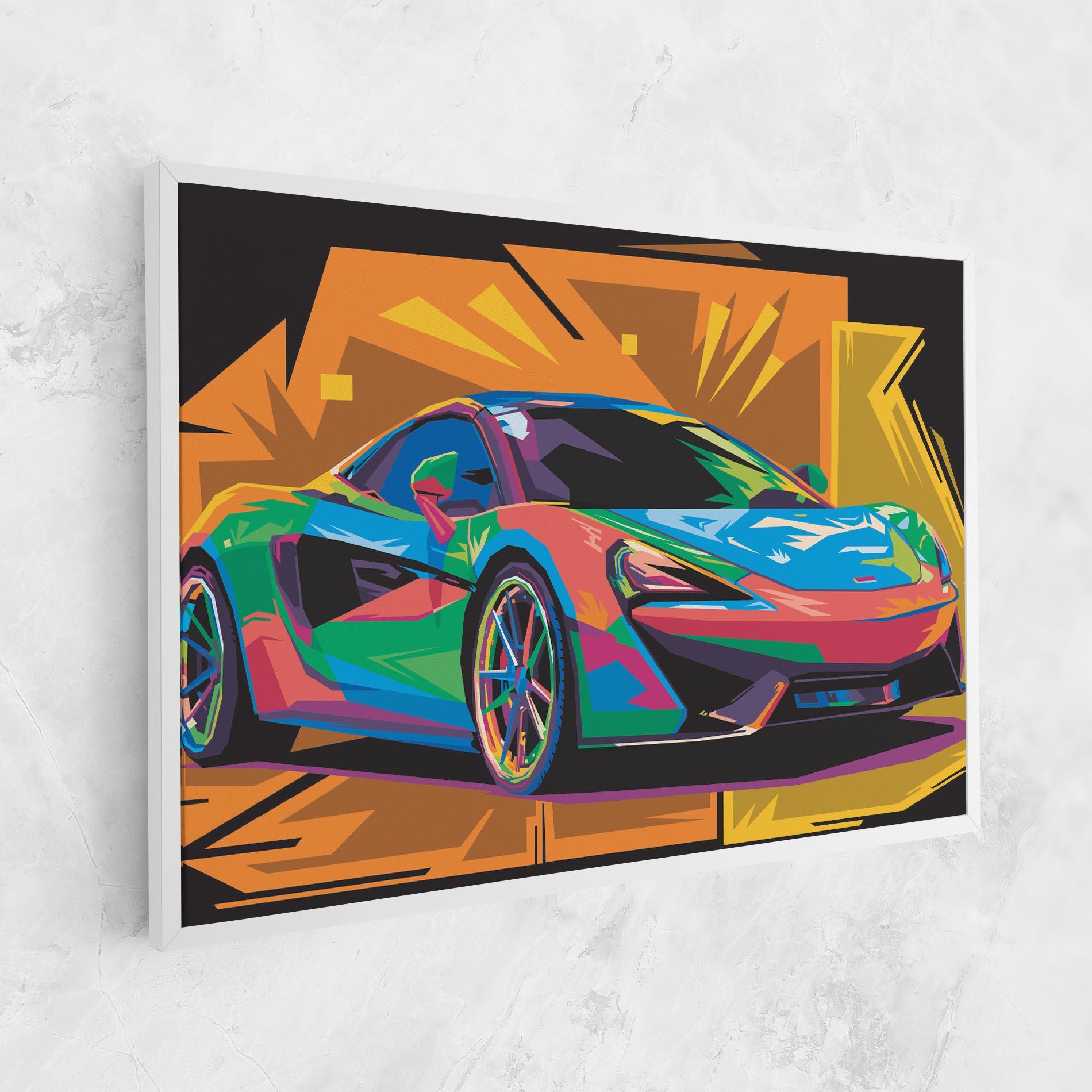 Tablou Canvas Colorful Sport Car mockup 1