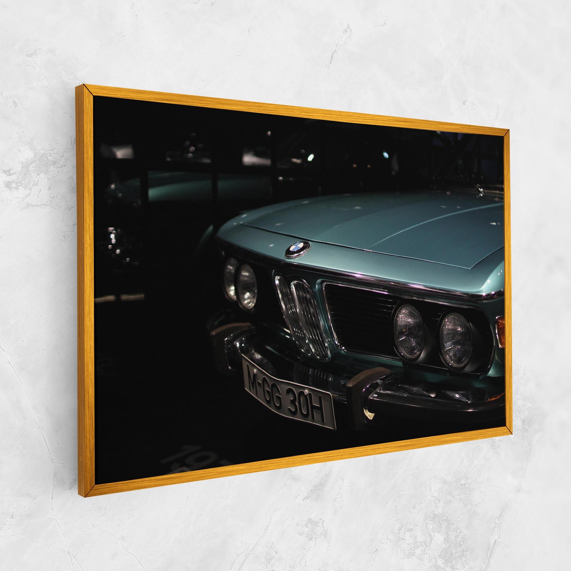 Tablou Canvas Old Bmw Headlight mockup 1