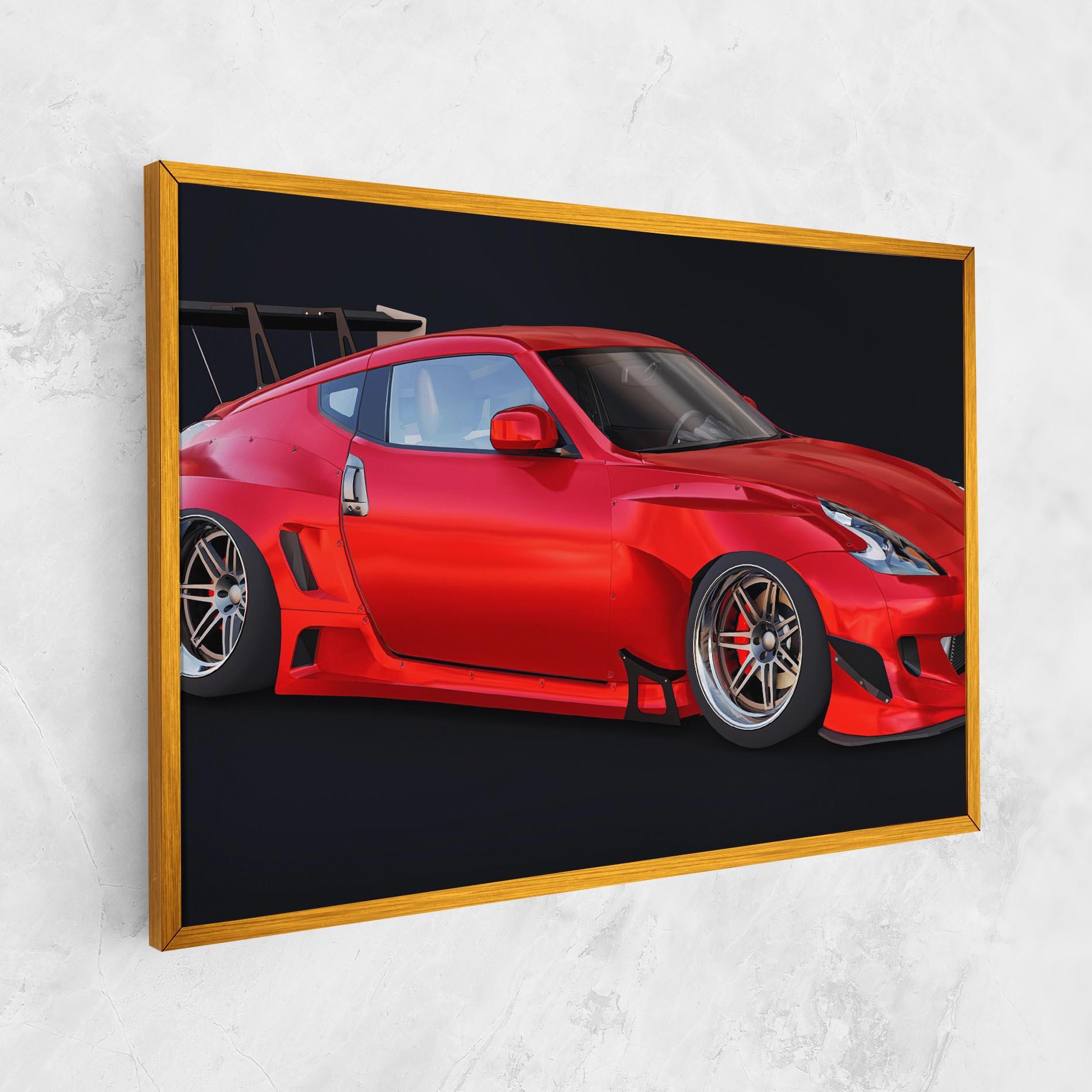 Tablou Canvas Red Tuned 350z mockup 1
