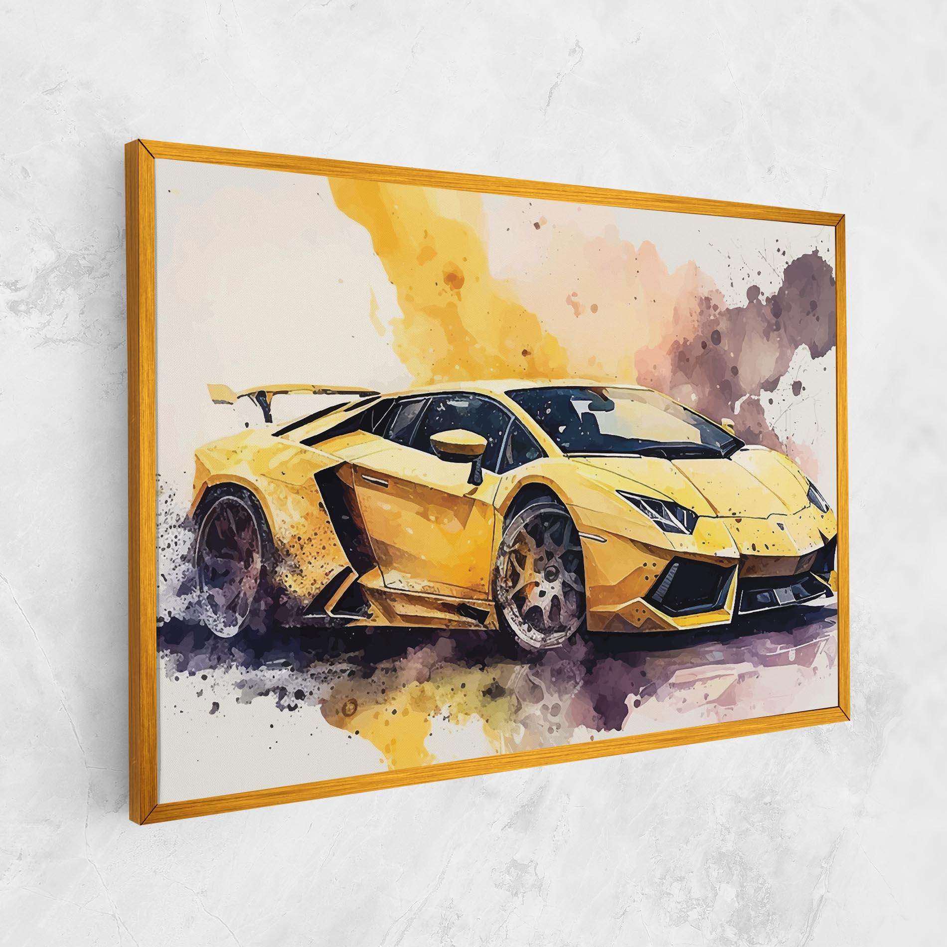 Tablou Canvas Watercolor Sport Car mockup 1