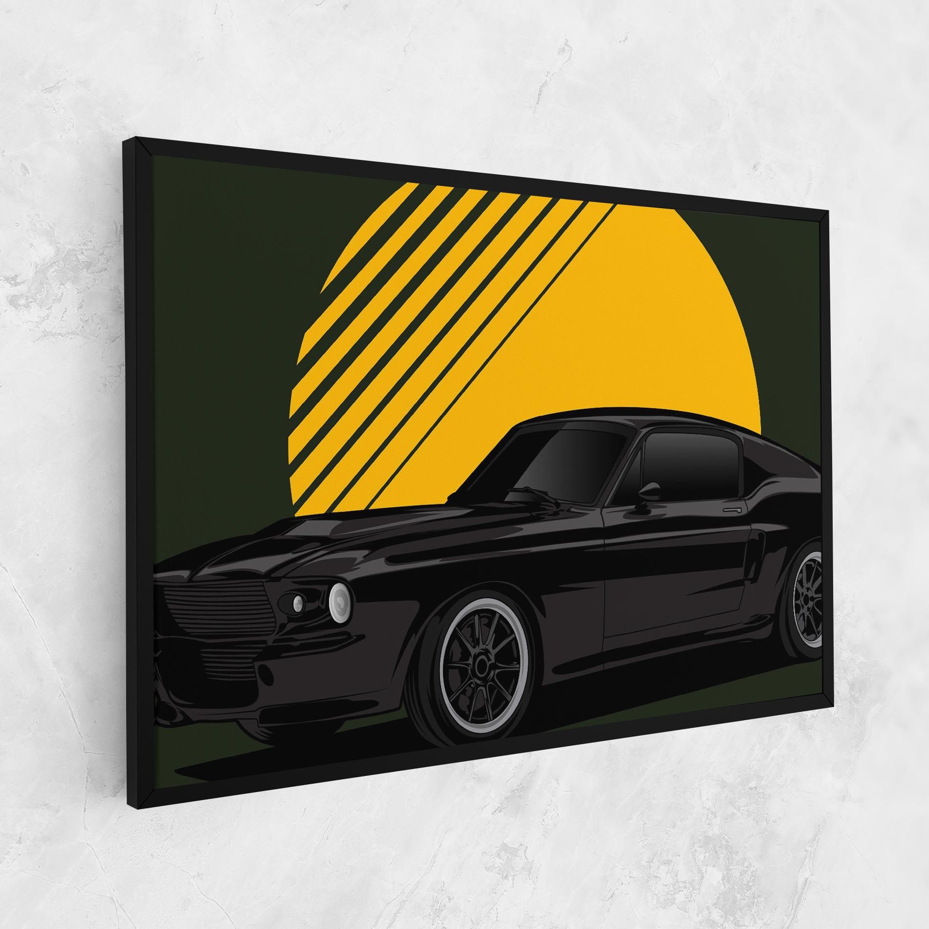 Black Car Sun mockup 1