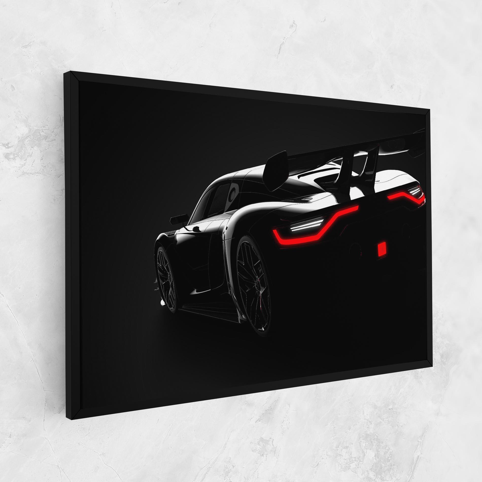 Tablou Canvas Black Hypercar Car mockup 1