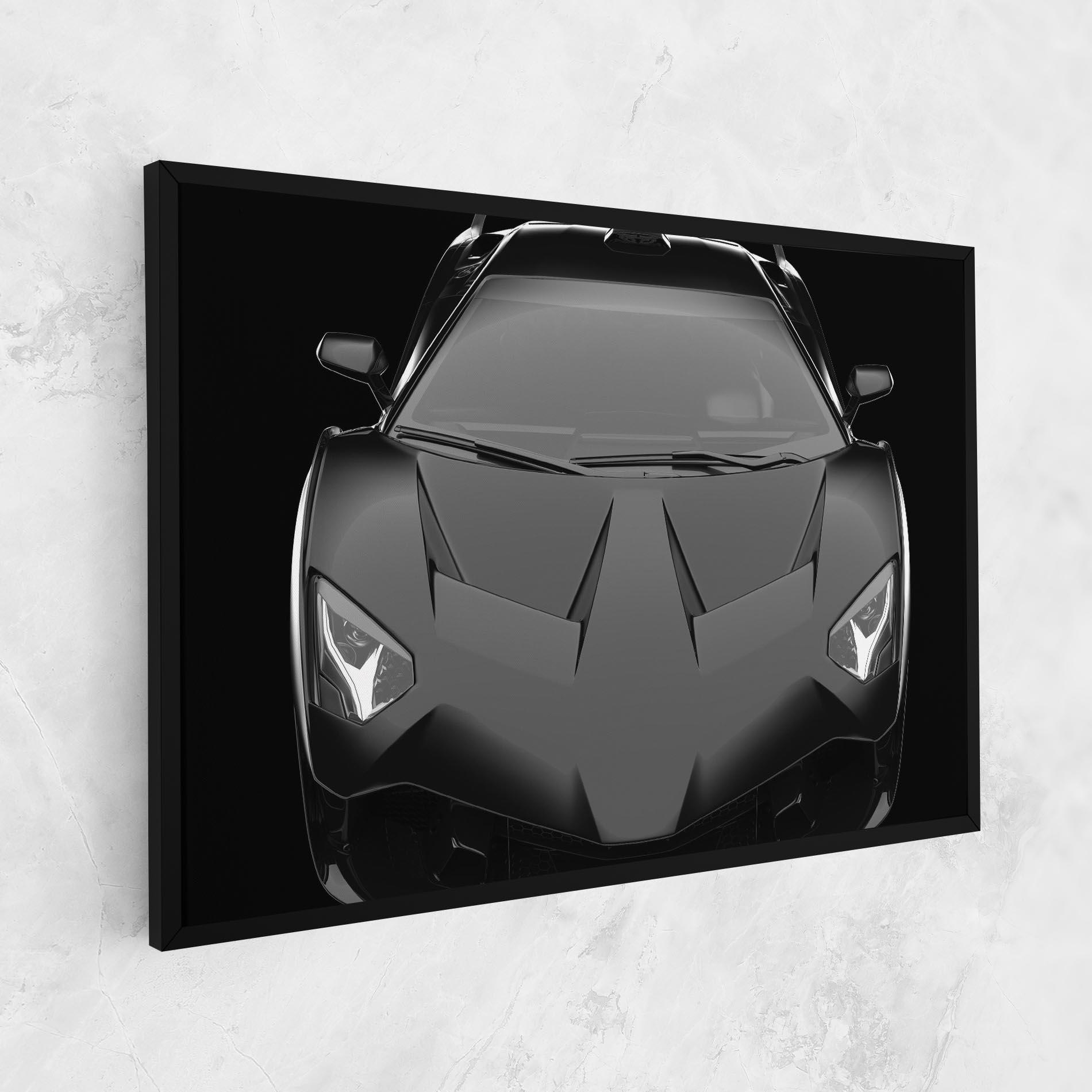 Tablou Canvas Black Matte Lambo mockup 1