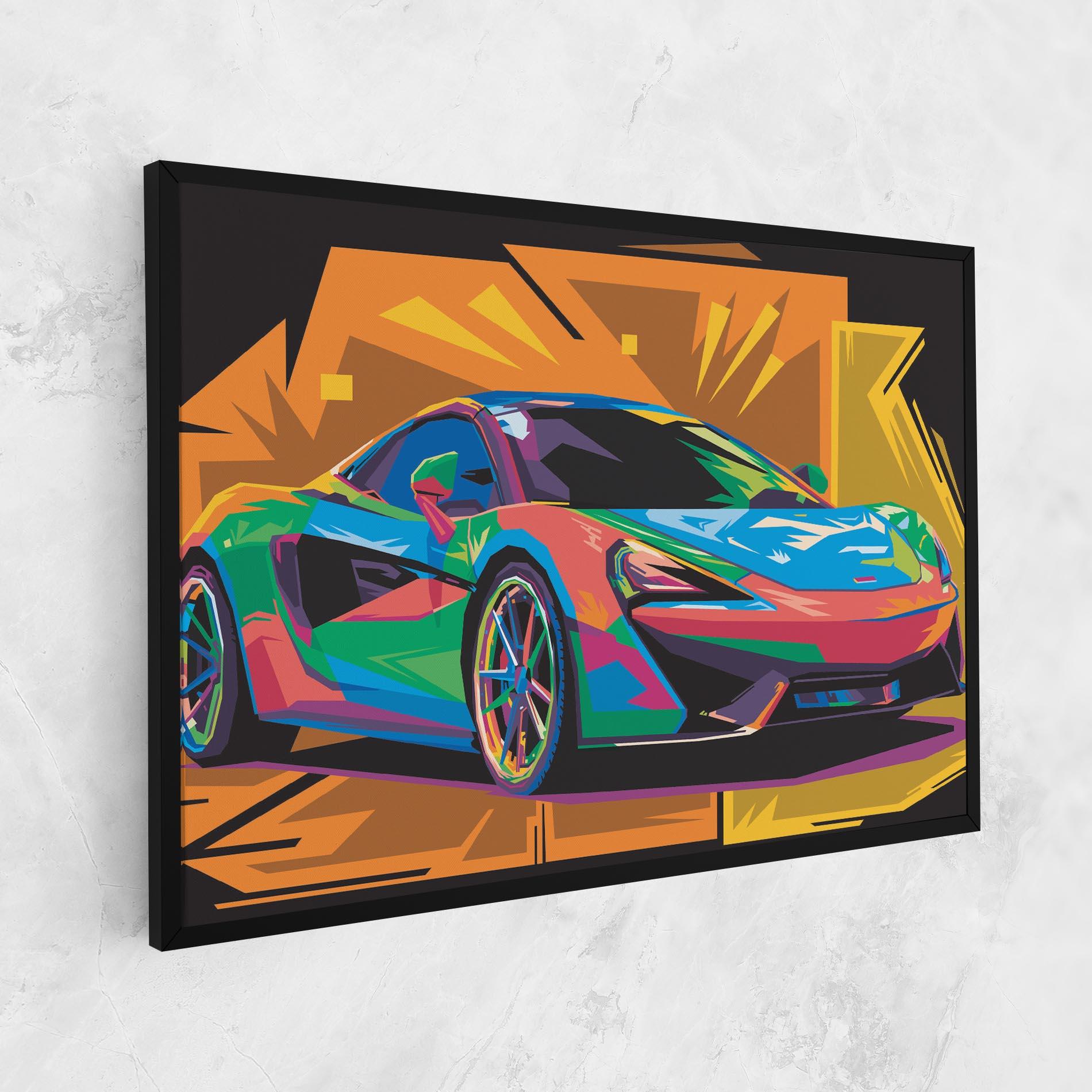 Tablou Canvas Colorful Sport Car mockup 1