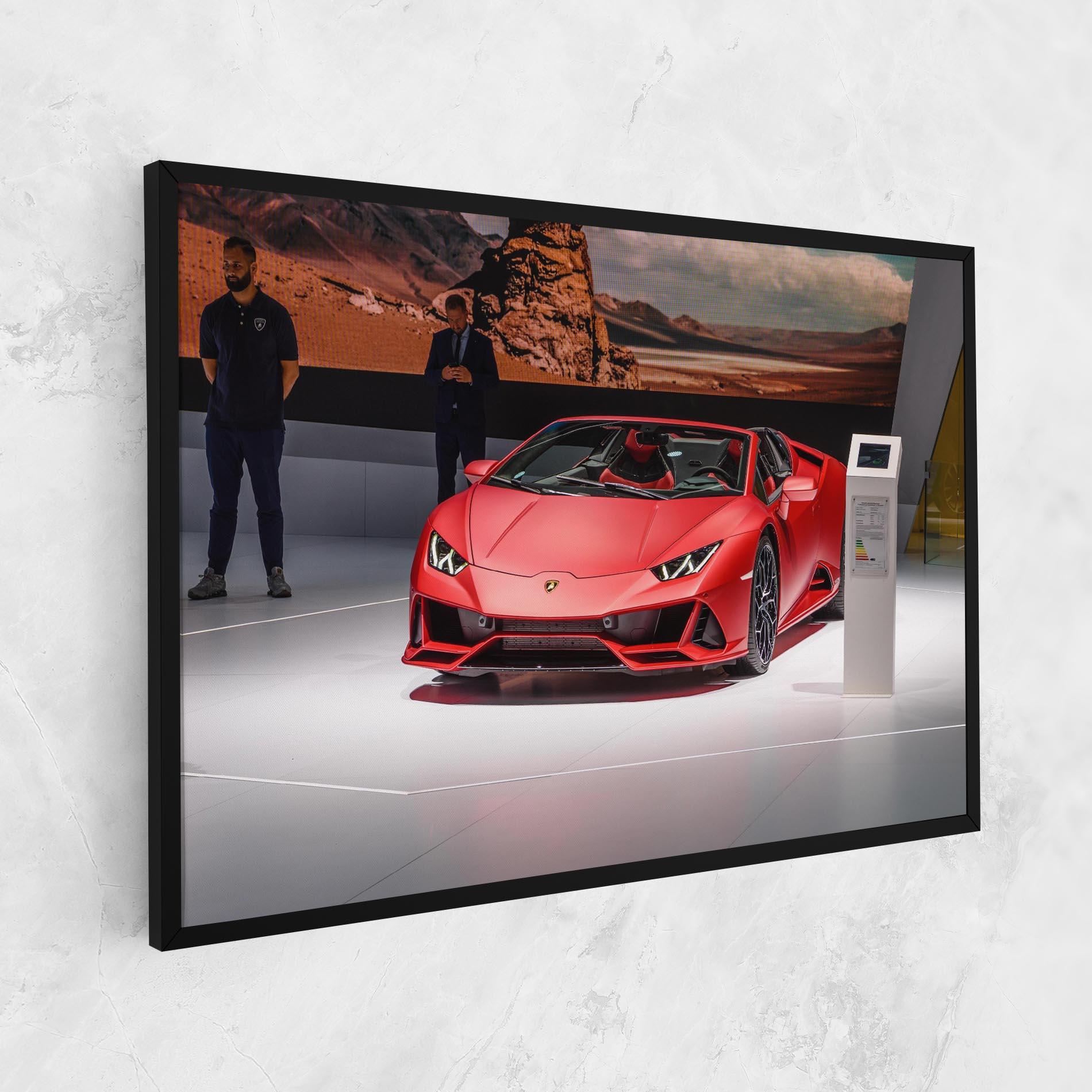 Tablou Canvas Red Lambo Front mockup 1