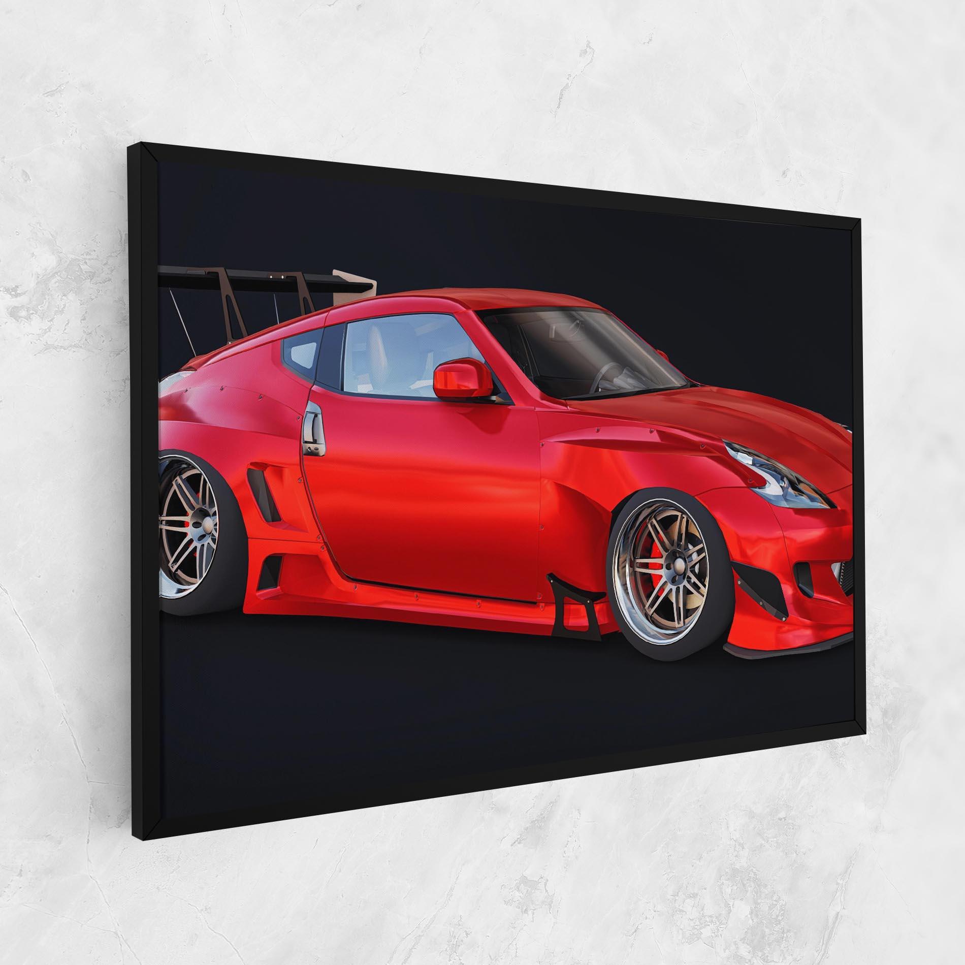 Tablou Canvas Red Tuned 350z mockup 1
