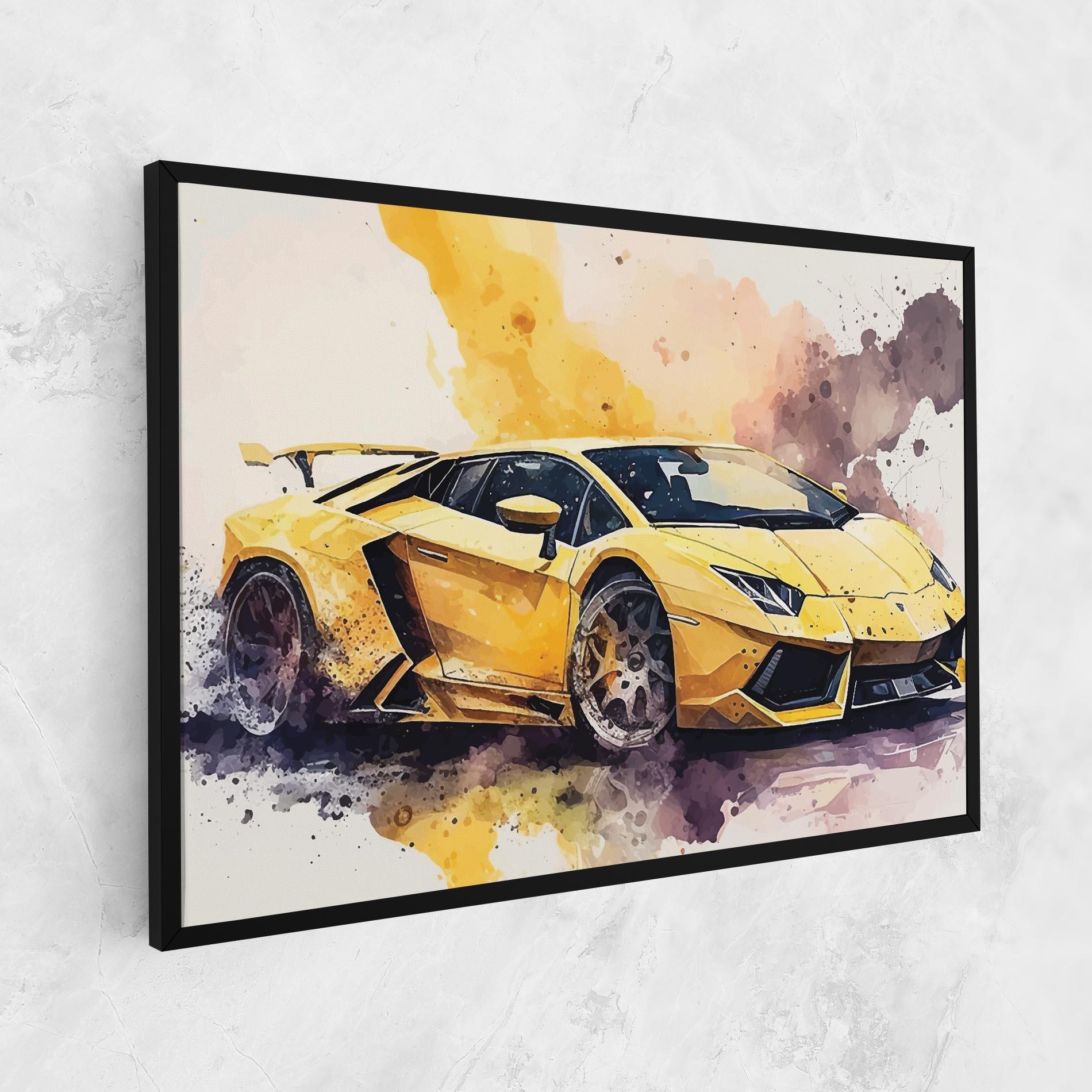Tablou Canvas Watercolor Sport Car mockup 1
