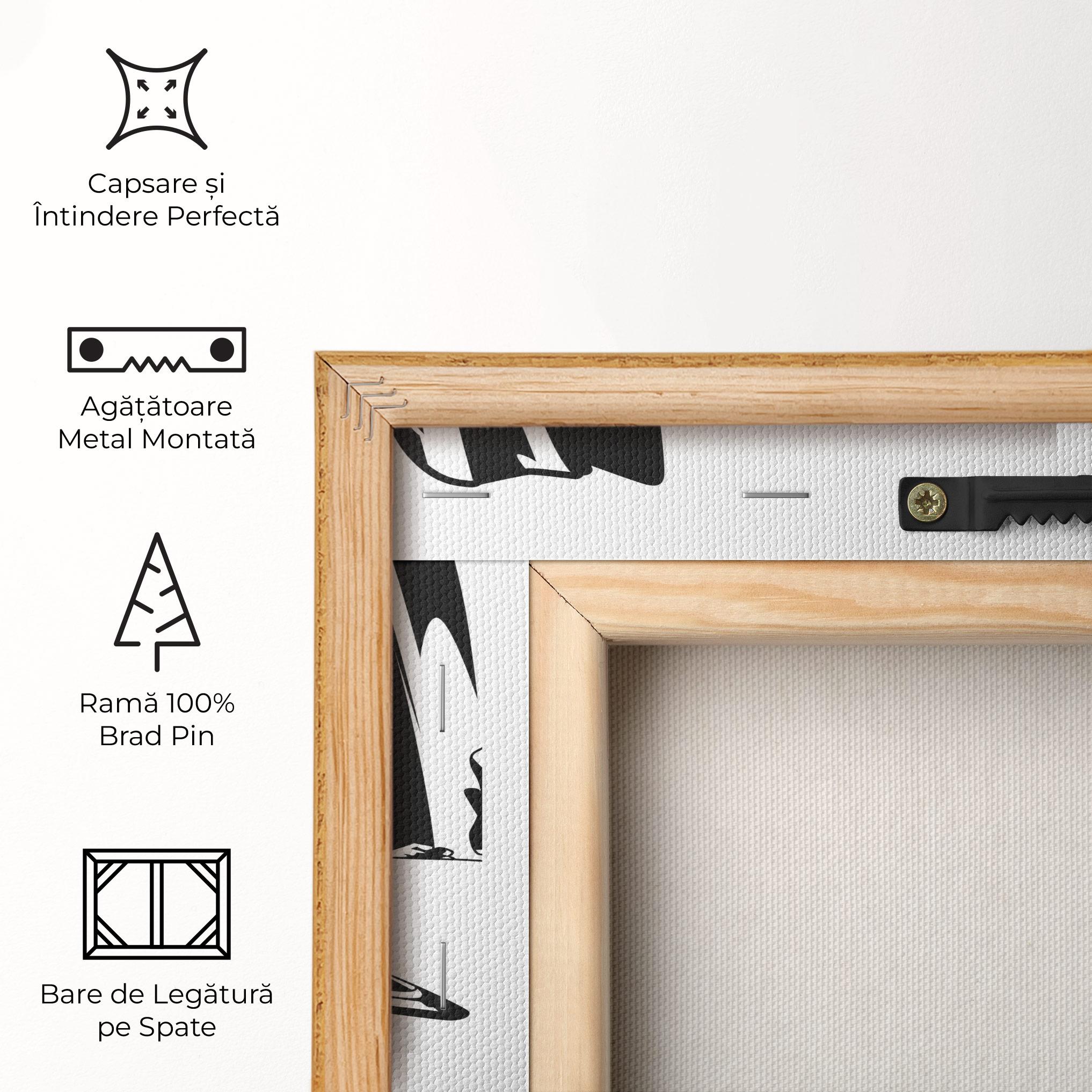 Tablou Canvas Black White Car mockup 5