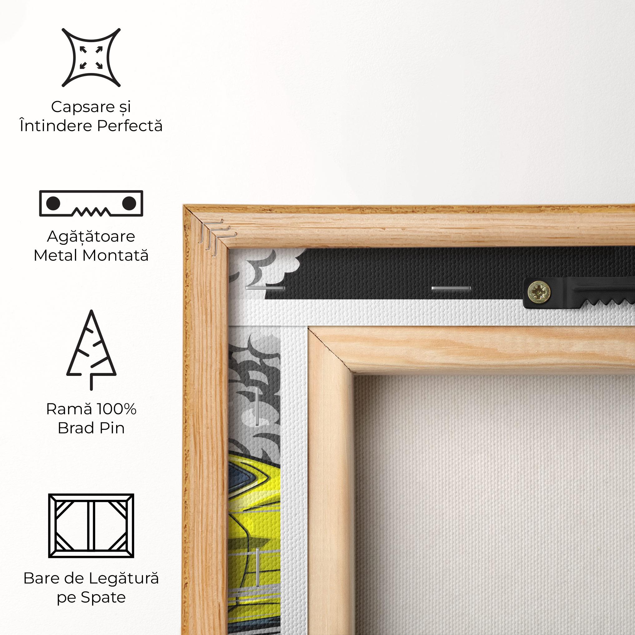 Tablou Canvas Racing Car Smoke mockup 5