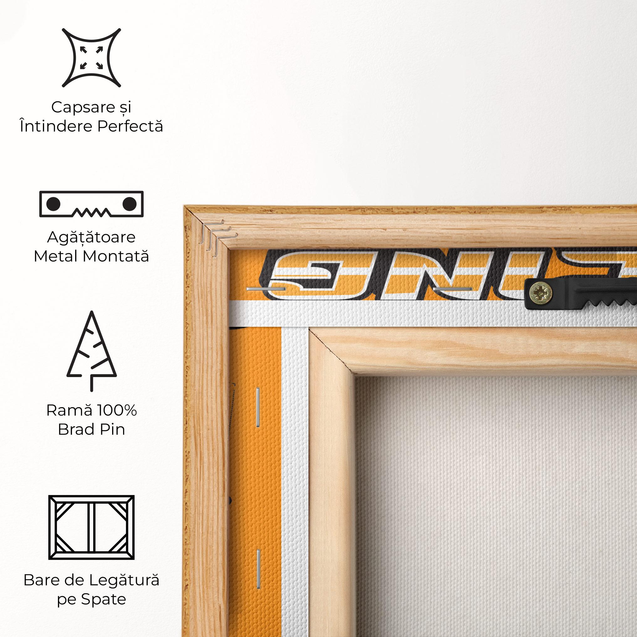 Tablou Canvas Racing Orange Car mockup 5