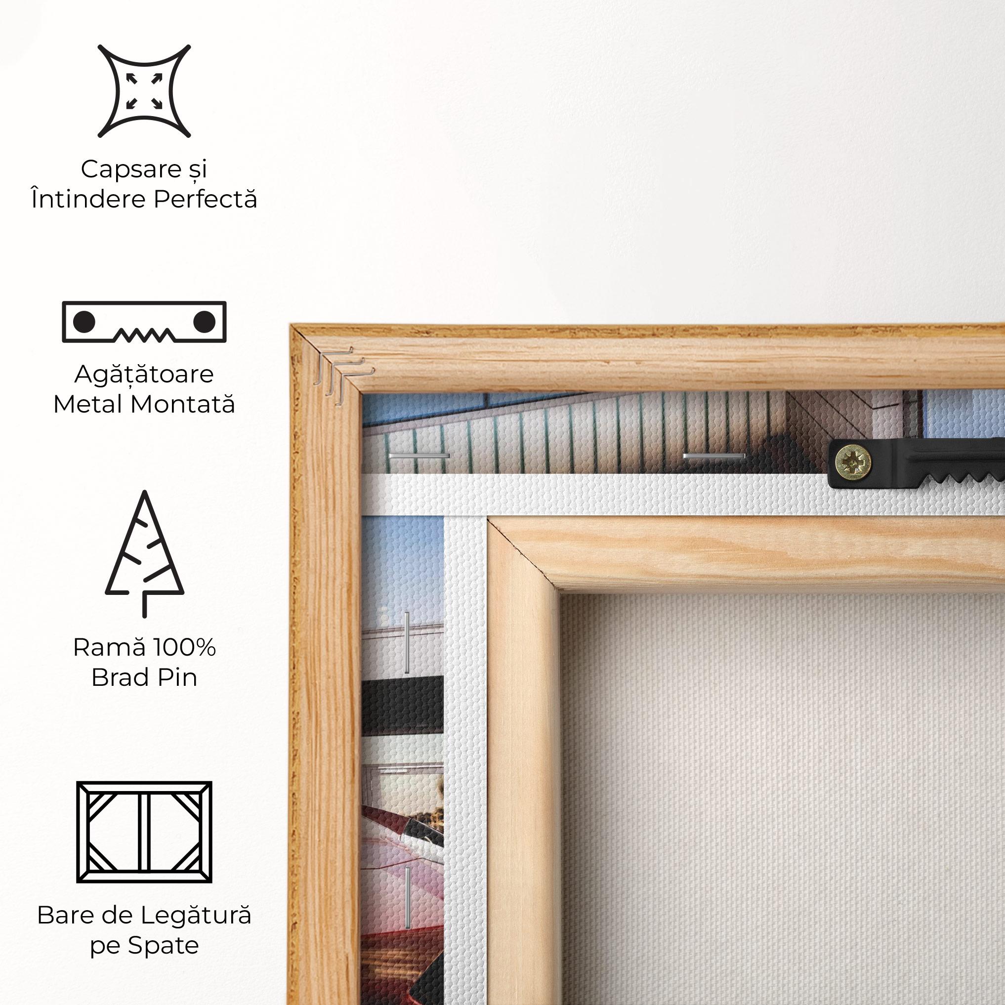 Tablou Canvas Red Lambo Outside mockup 5