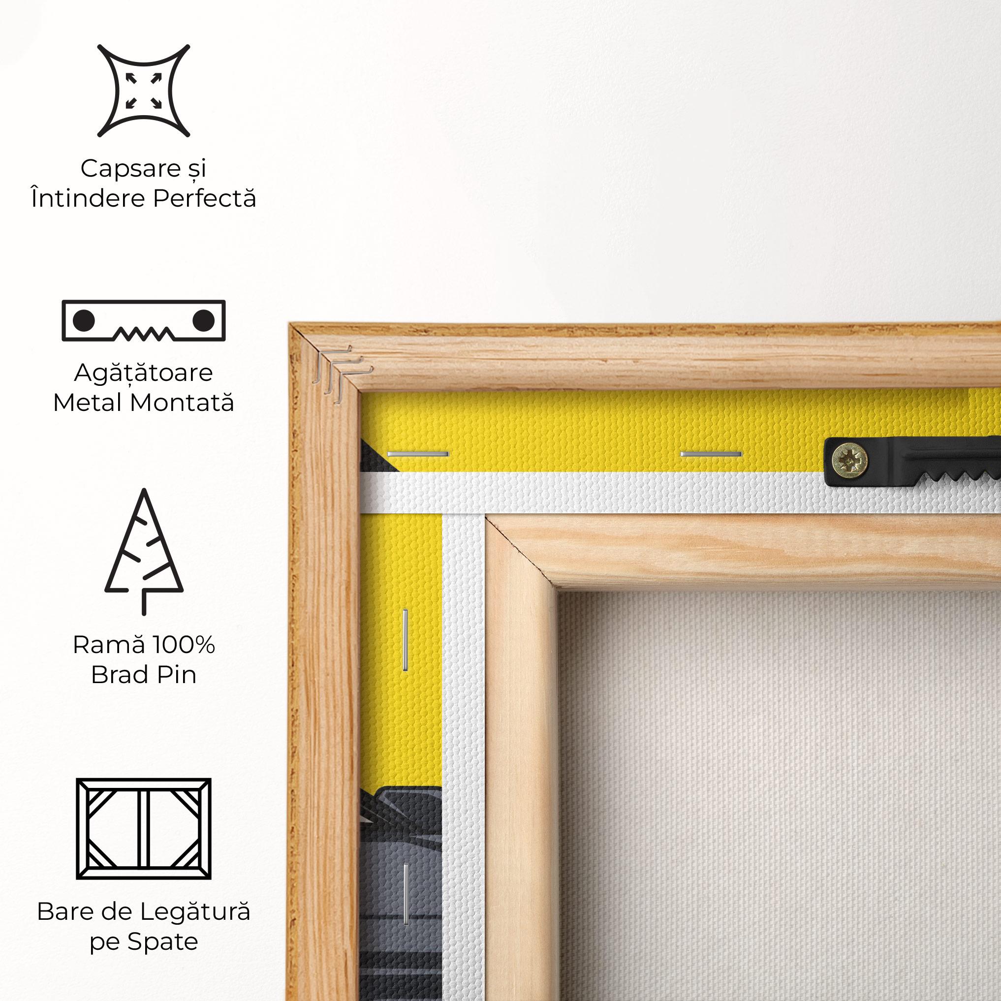 Tablou Canvas Yellow Sun Car mockup 5