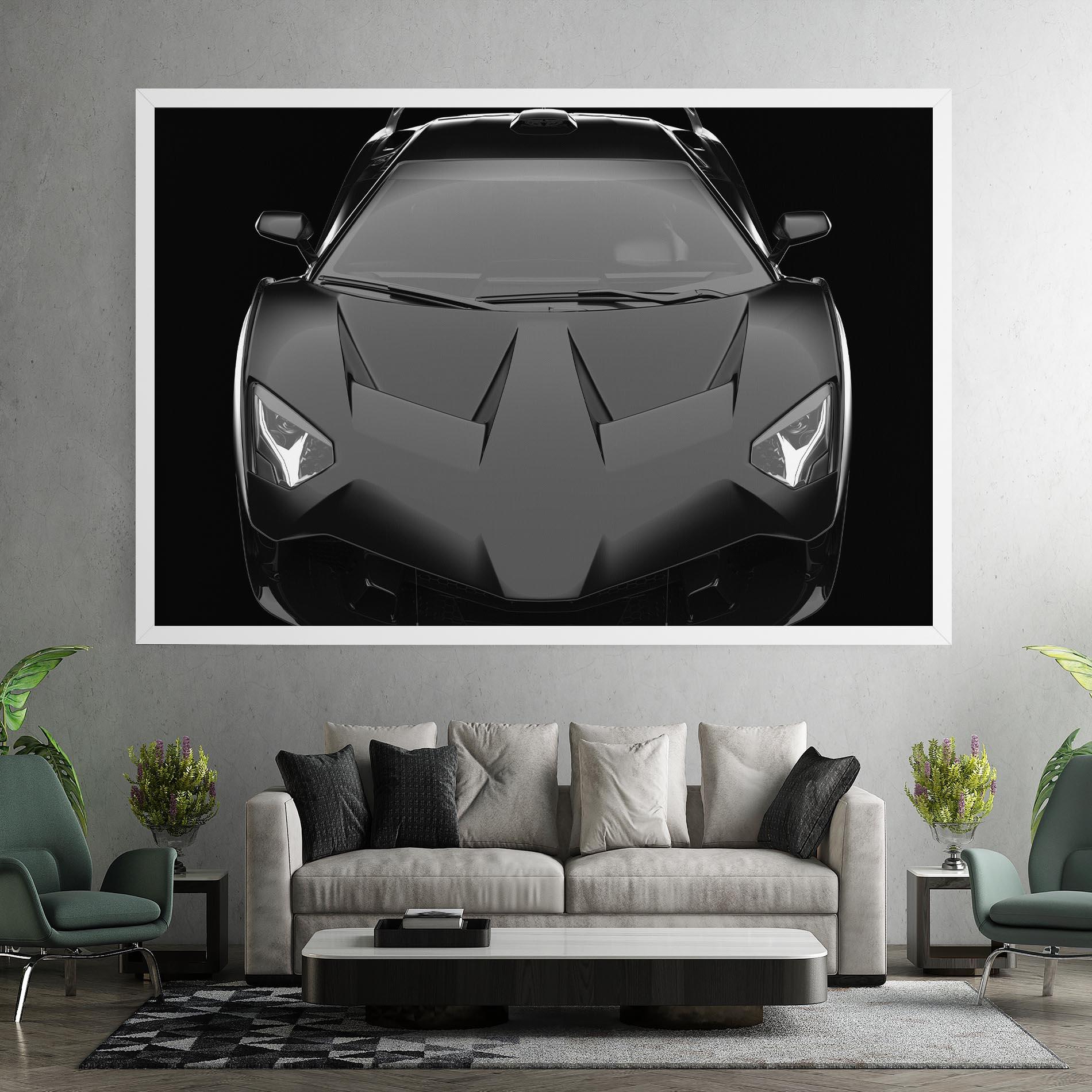 Tablou Canvas Black Matte Lambo mockup 7