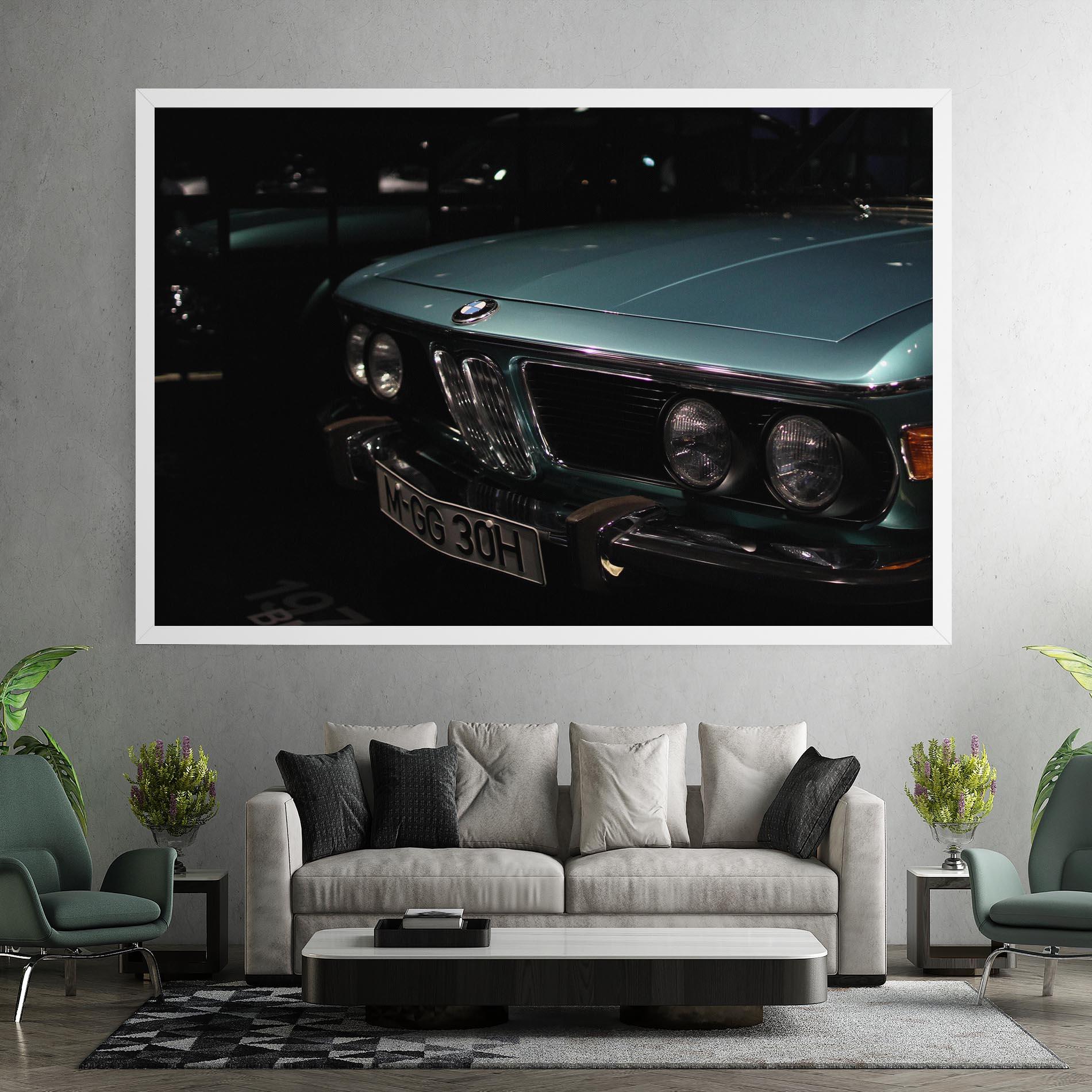 Tablou Canvas Old Bmw Headlight mockup 7