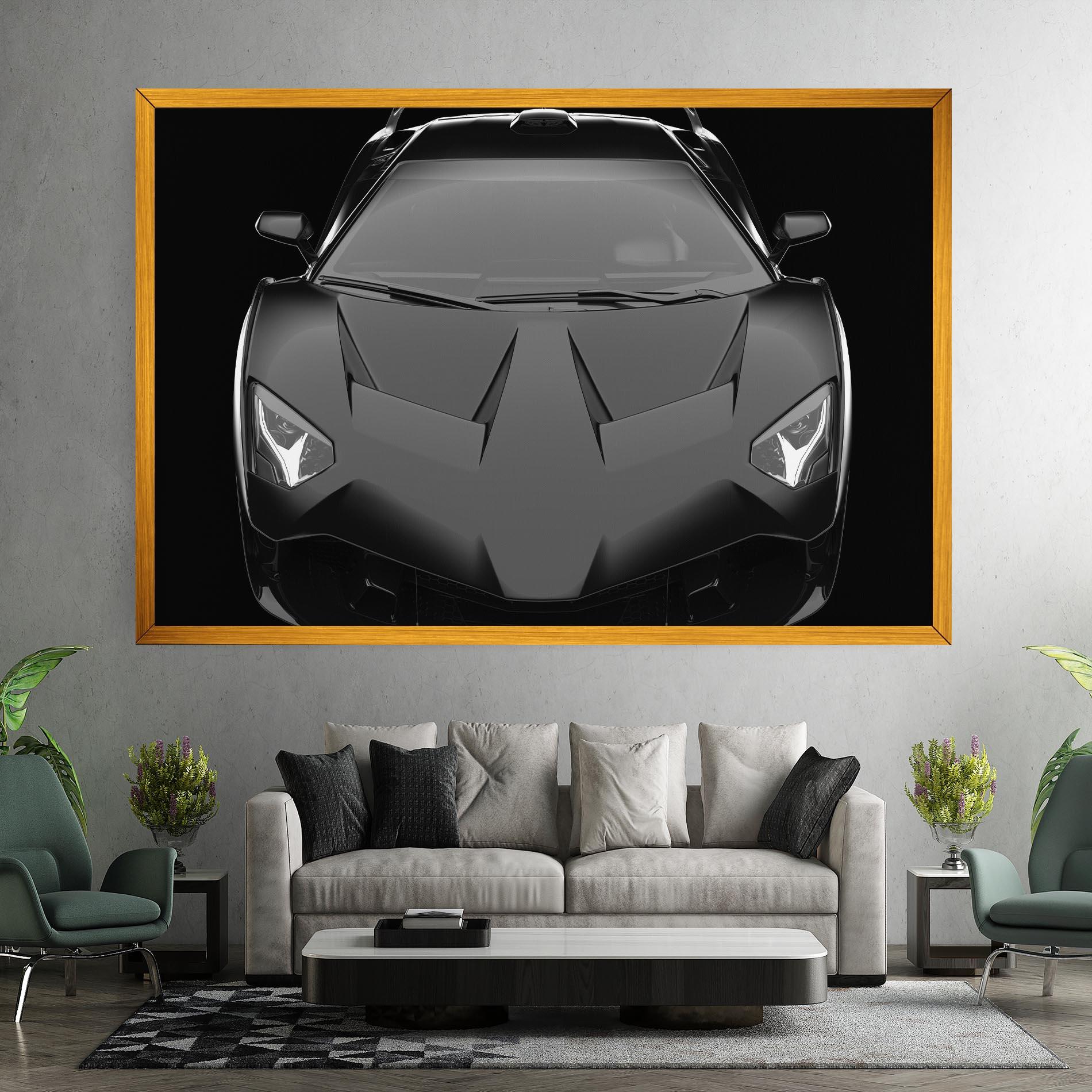 Tablou Canvas Black Matte Lambo mockup 7
