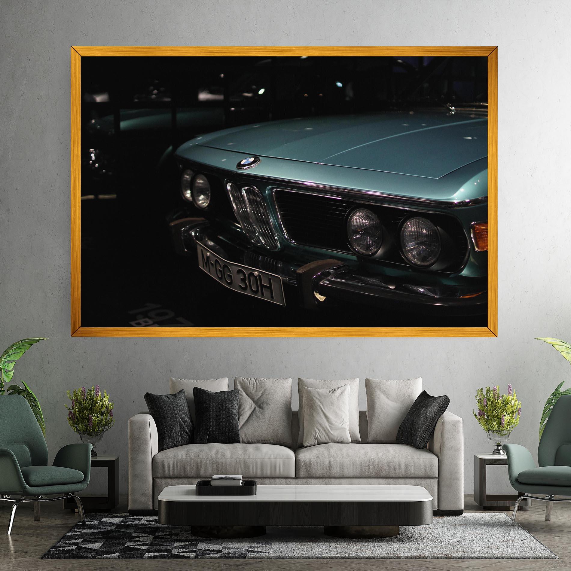 Tablou Canvas Old Bmw Headlight mockup 7