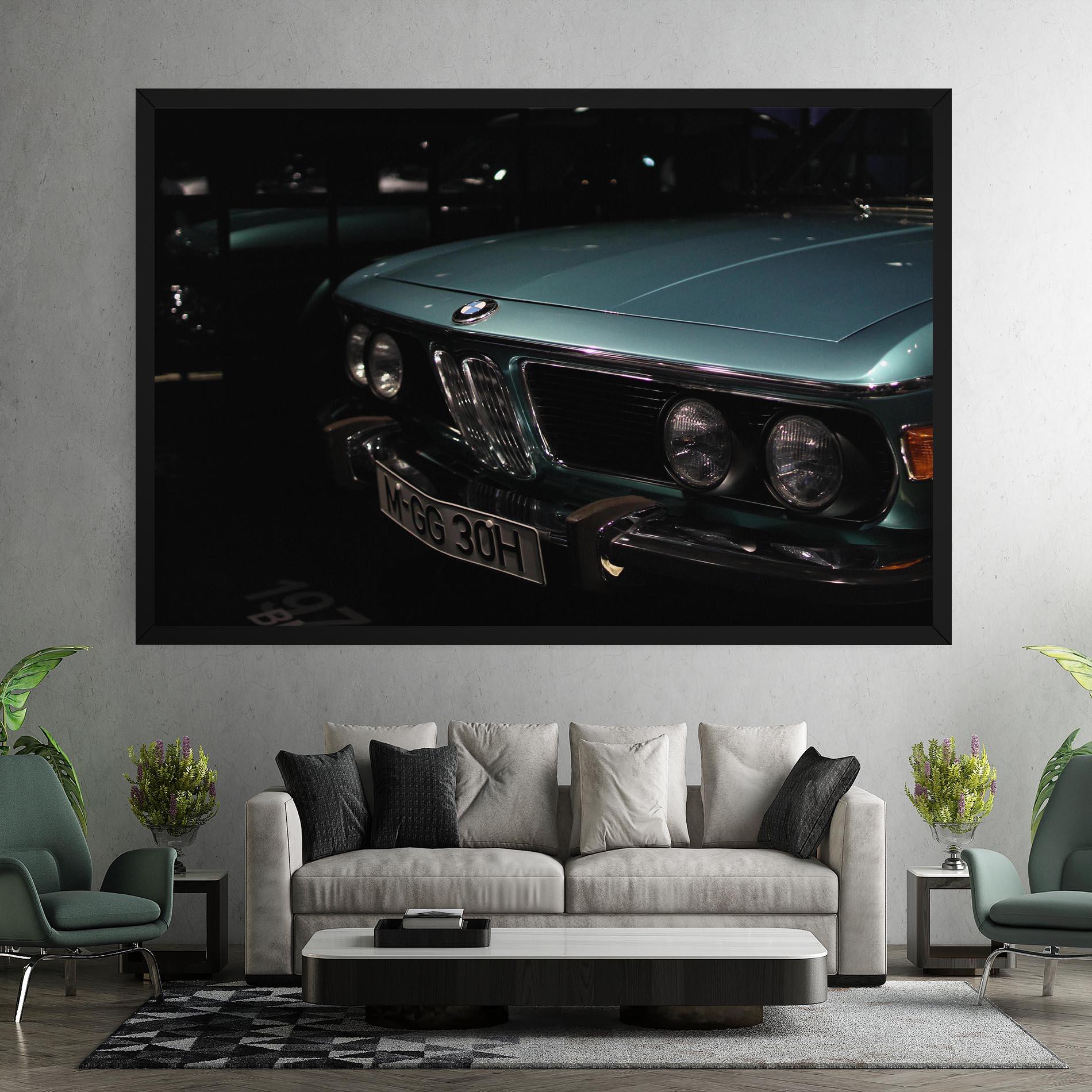 Tablou Canvas Old Bmw Headlight mockup 7
