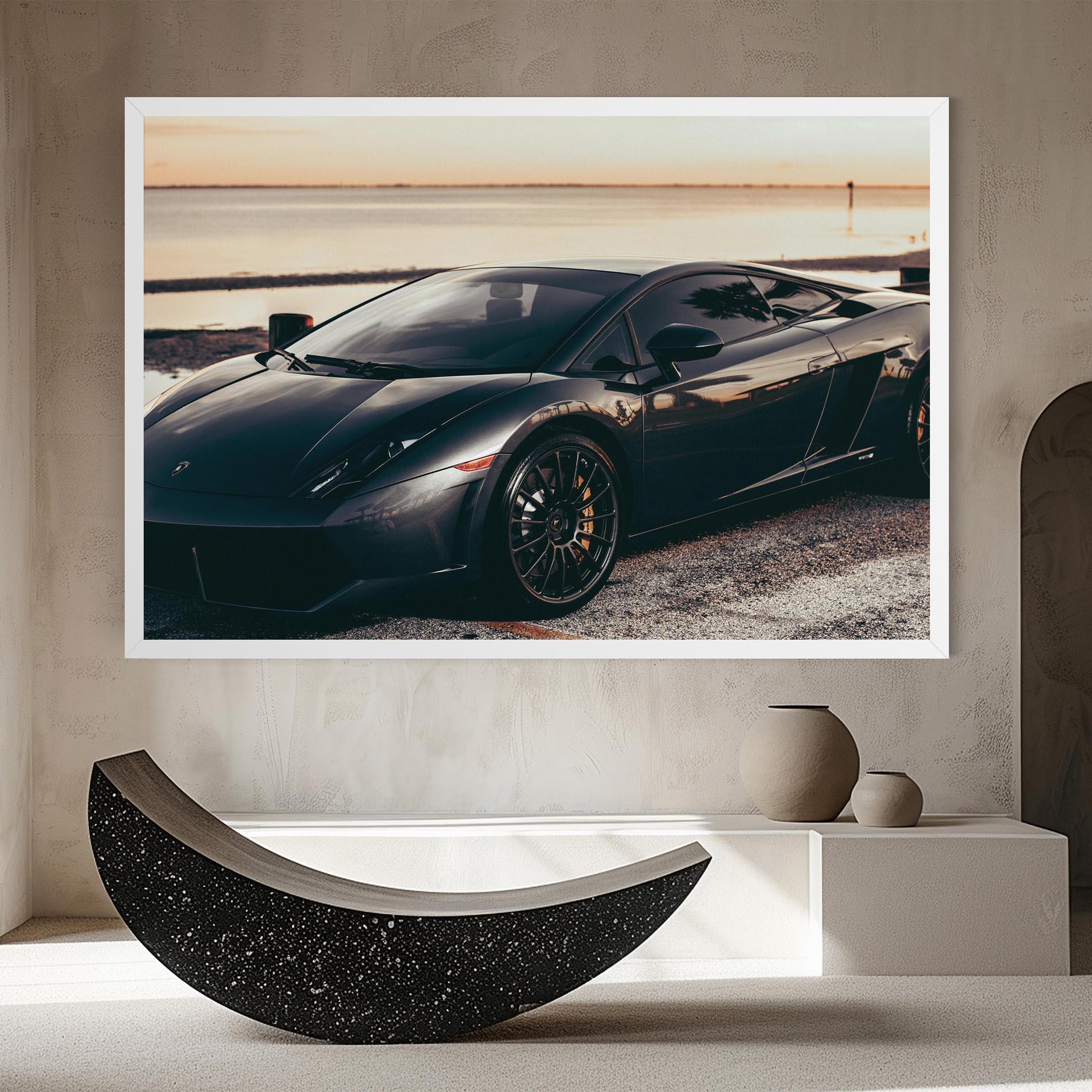 Tablou Canvas Black Lambo Sea mockup 8