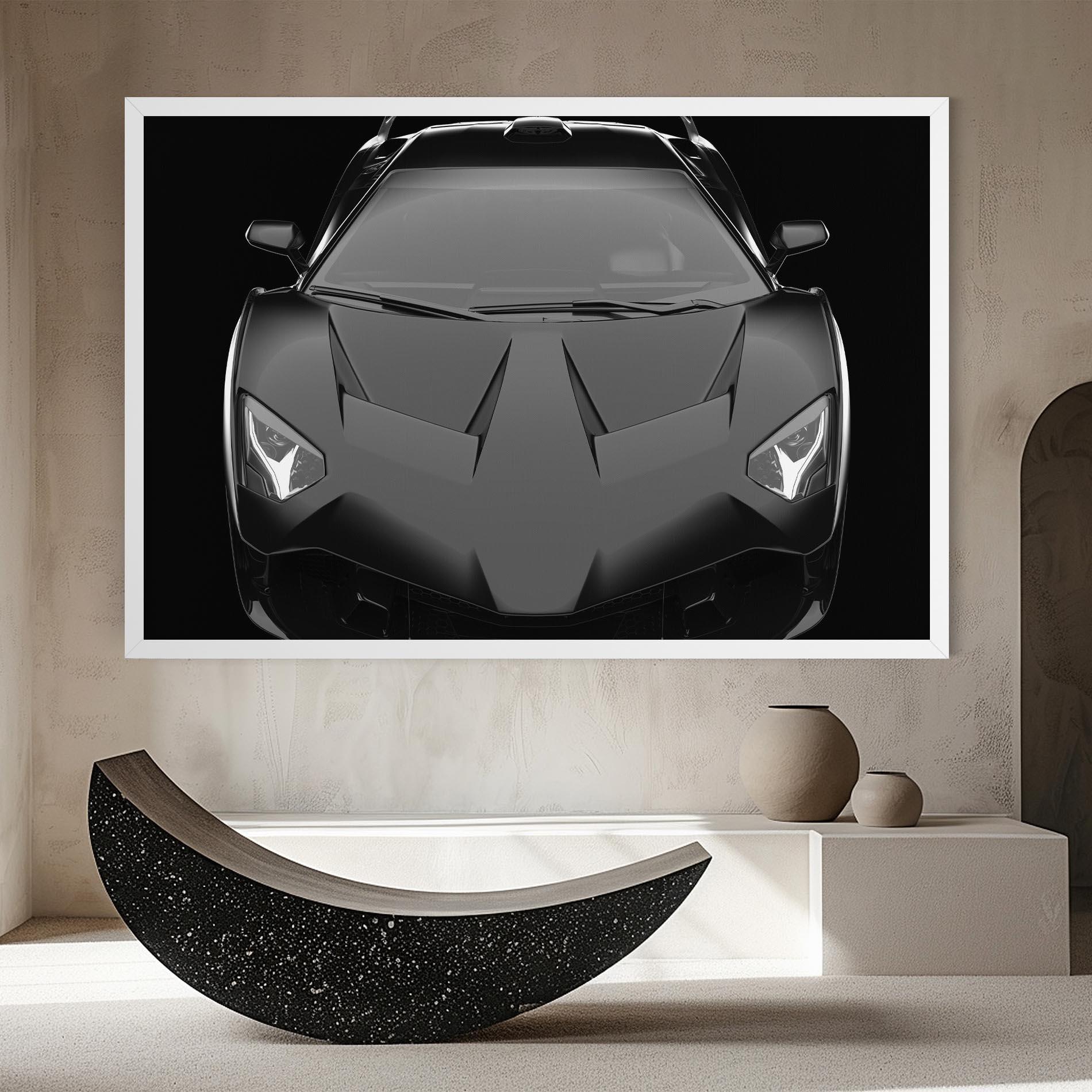 Tablou Canvas Black Matte Lambo mockup 8