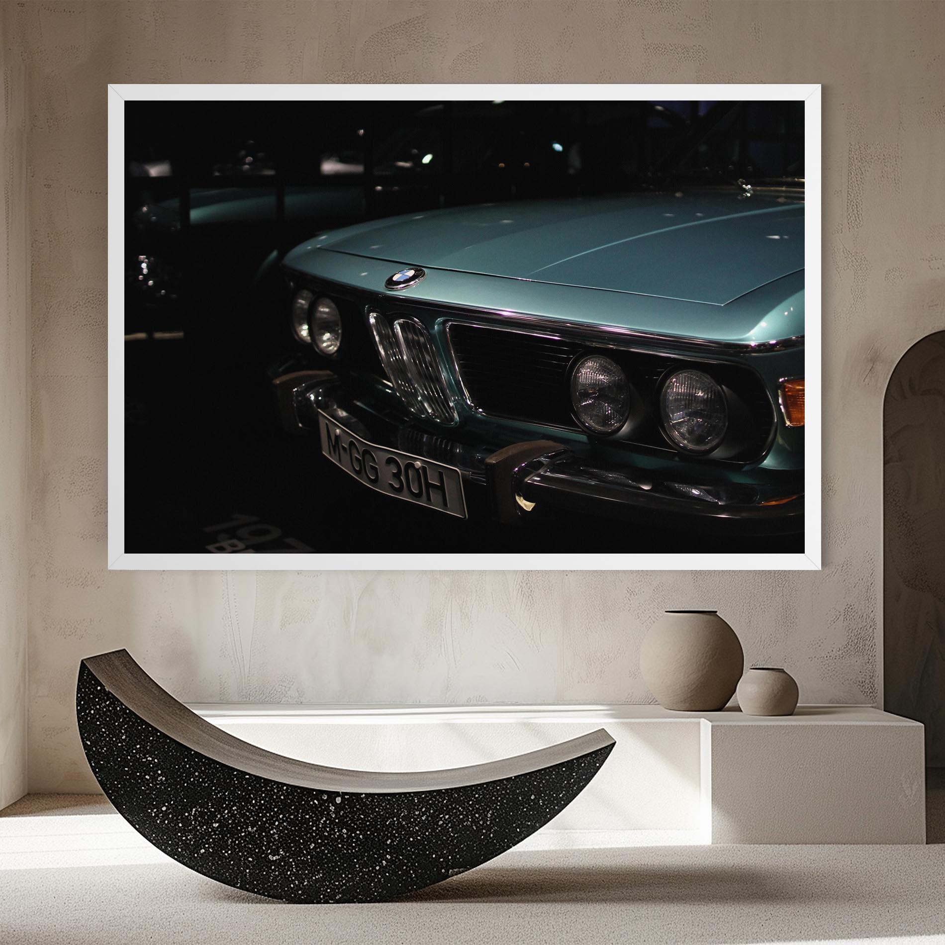 Tablou Canvas Old Bmw Headlight mockup 8