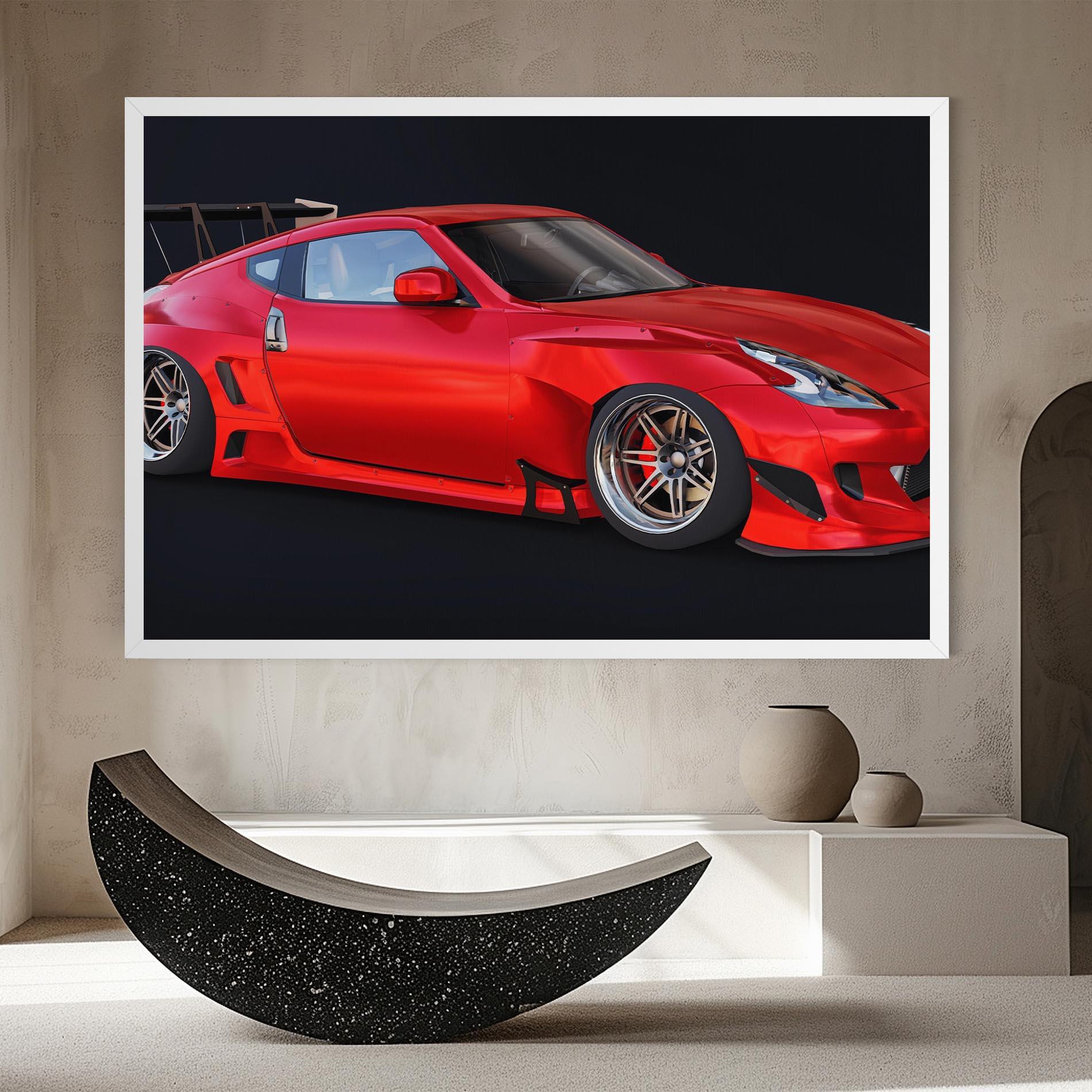 Tablou Canvas Red Tuned 350z mockup 8