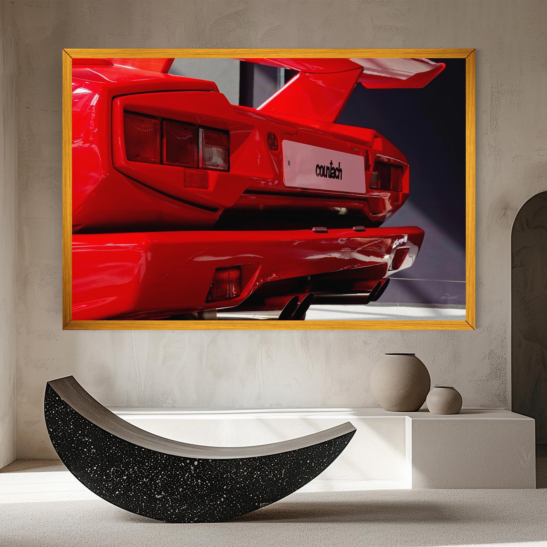 Tablou Canvas Red Rear Countach mockup 8