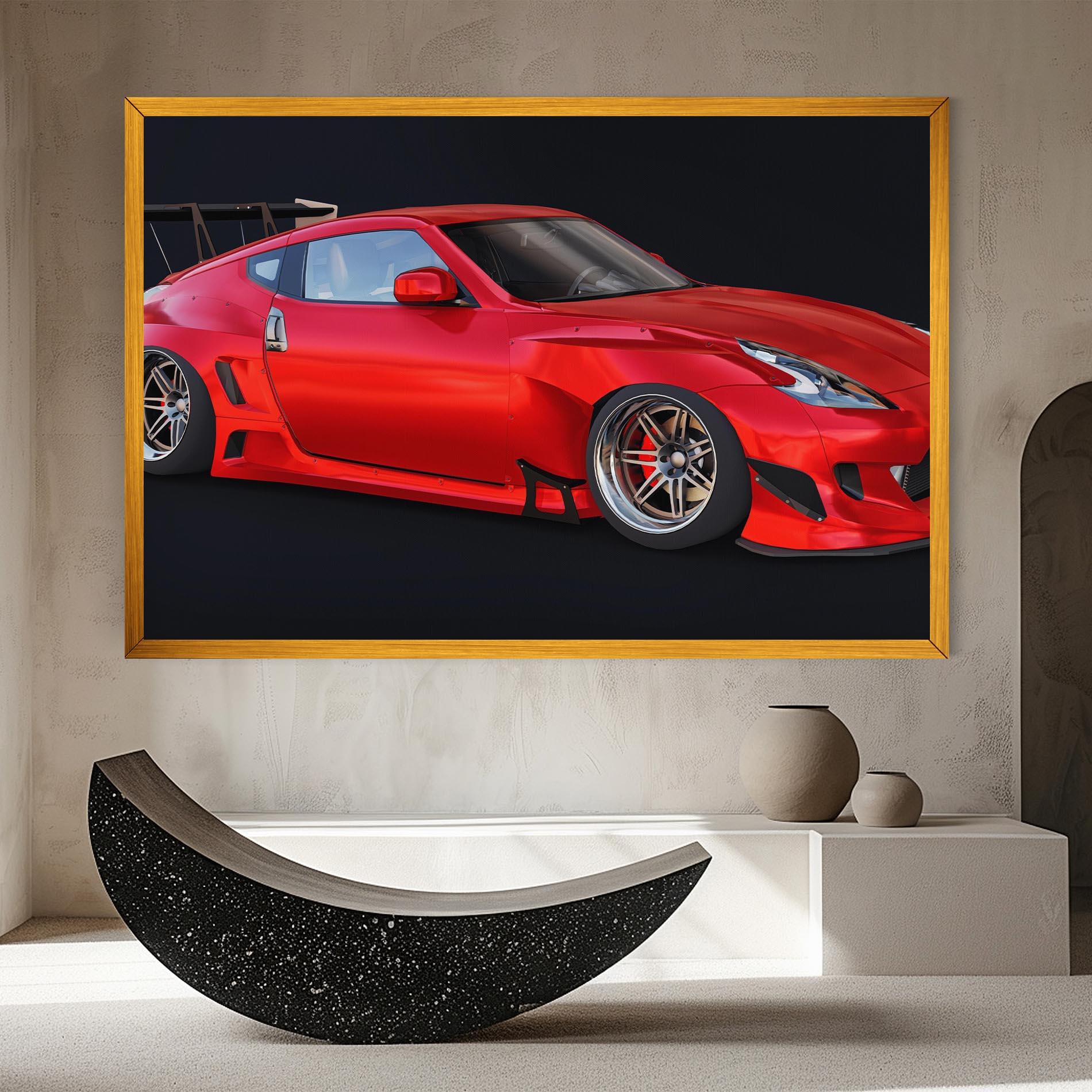 Tablou Canvas Red Tuned 350z mockup 8